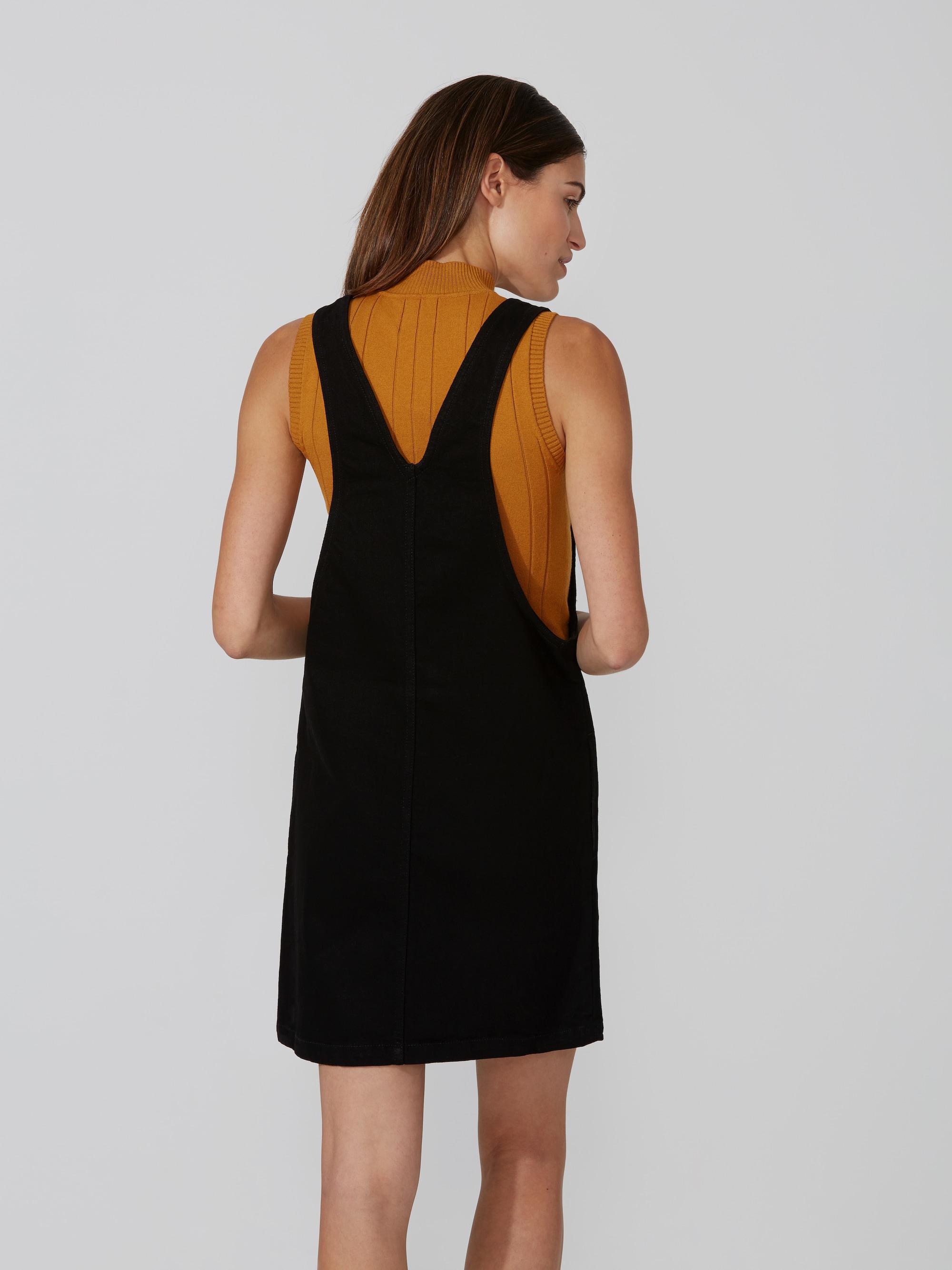 Frank And Oak Denim Pinafore Dress In 