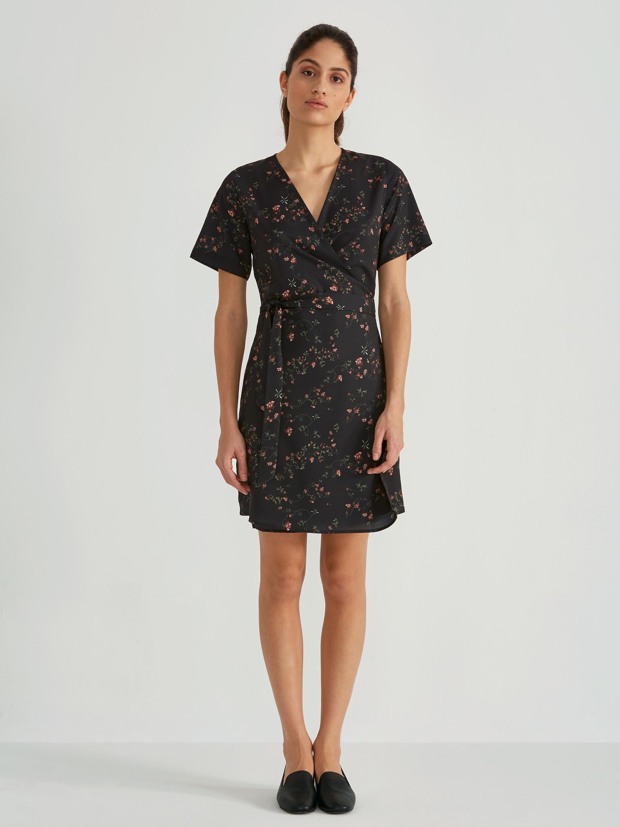 frank and oak wrap dress