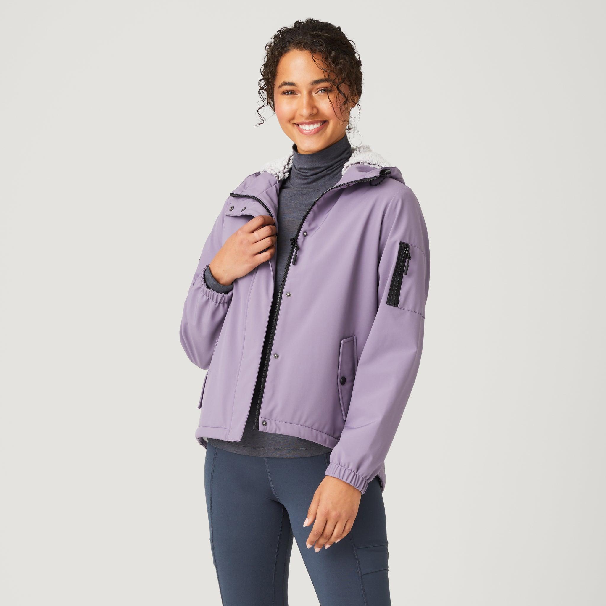 Free Country Super Softshell® Sherpa Lined Jacket in Purple | Lyst