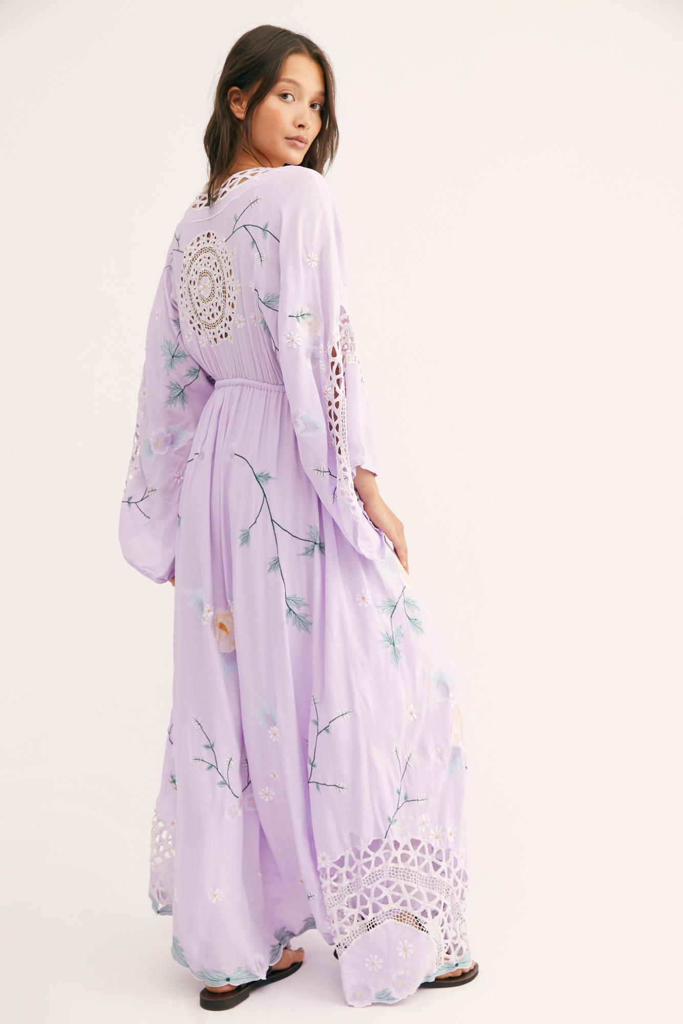 I am lola clearance embroidered maxi dress