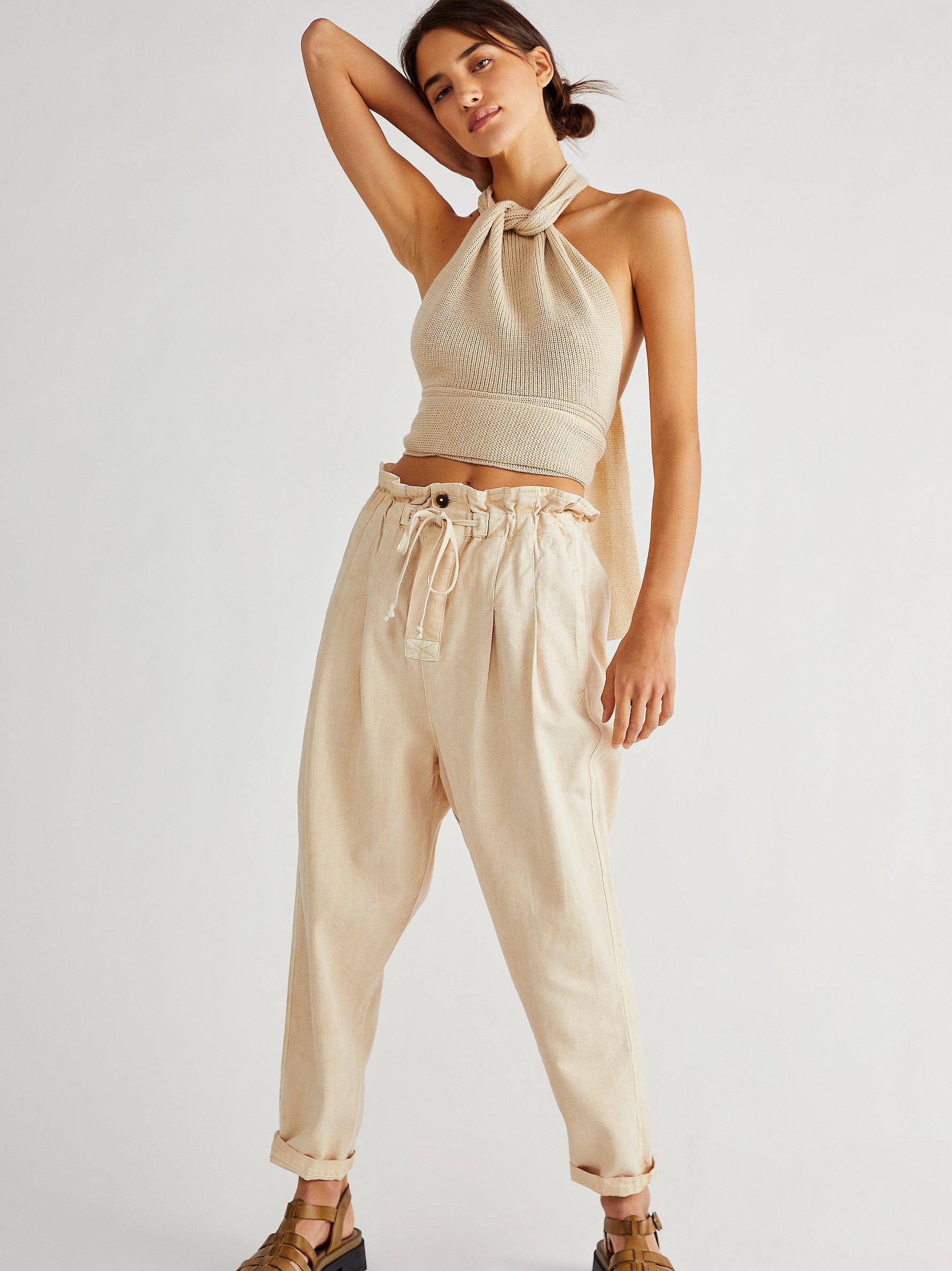 Free People Margate Pleated Trouser in 