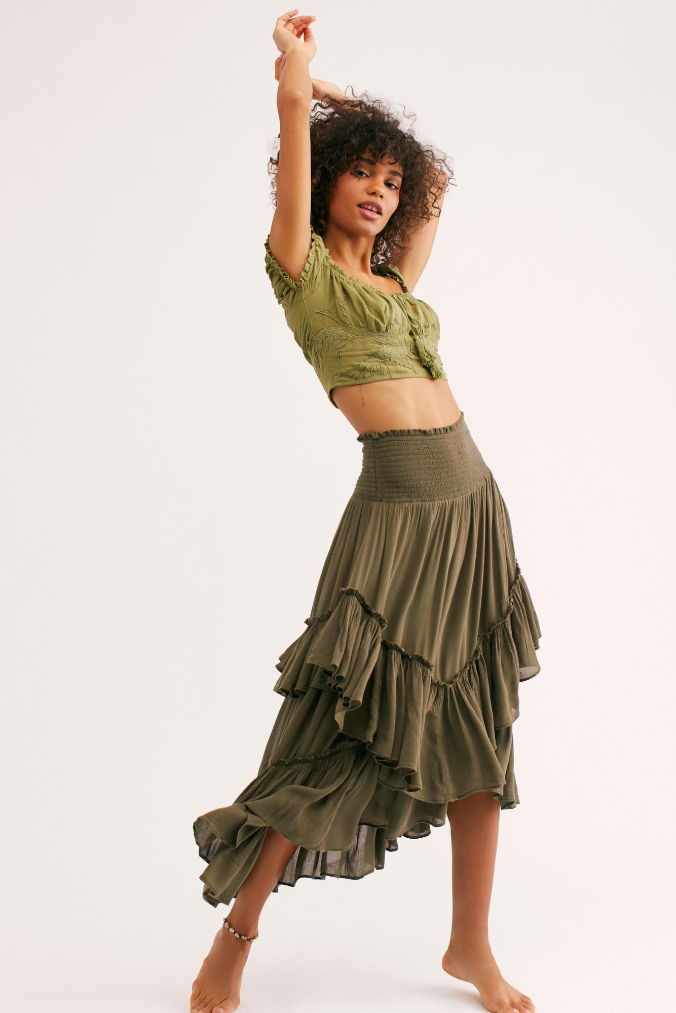 Free People Convertible Skirt By Endless Summer in Green | Lyst
