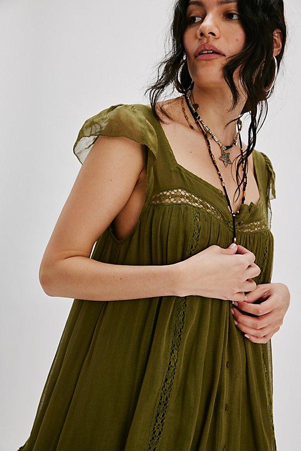 Free People Olivia Dress in Green | Lyst Free People Olivia Dress in Green | Lyst