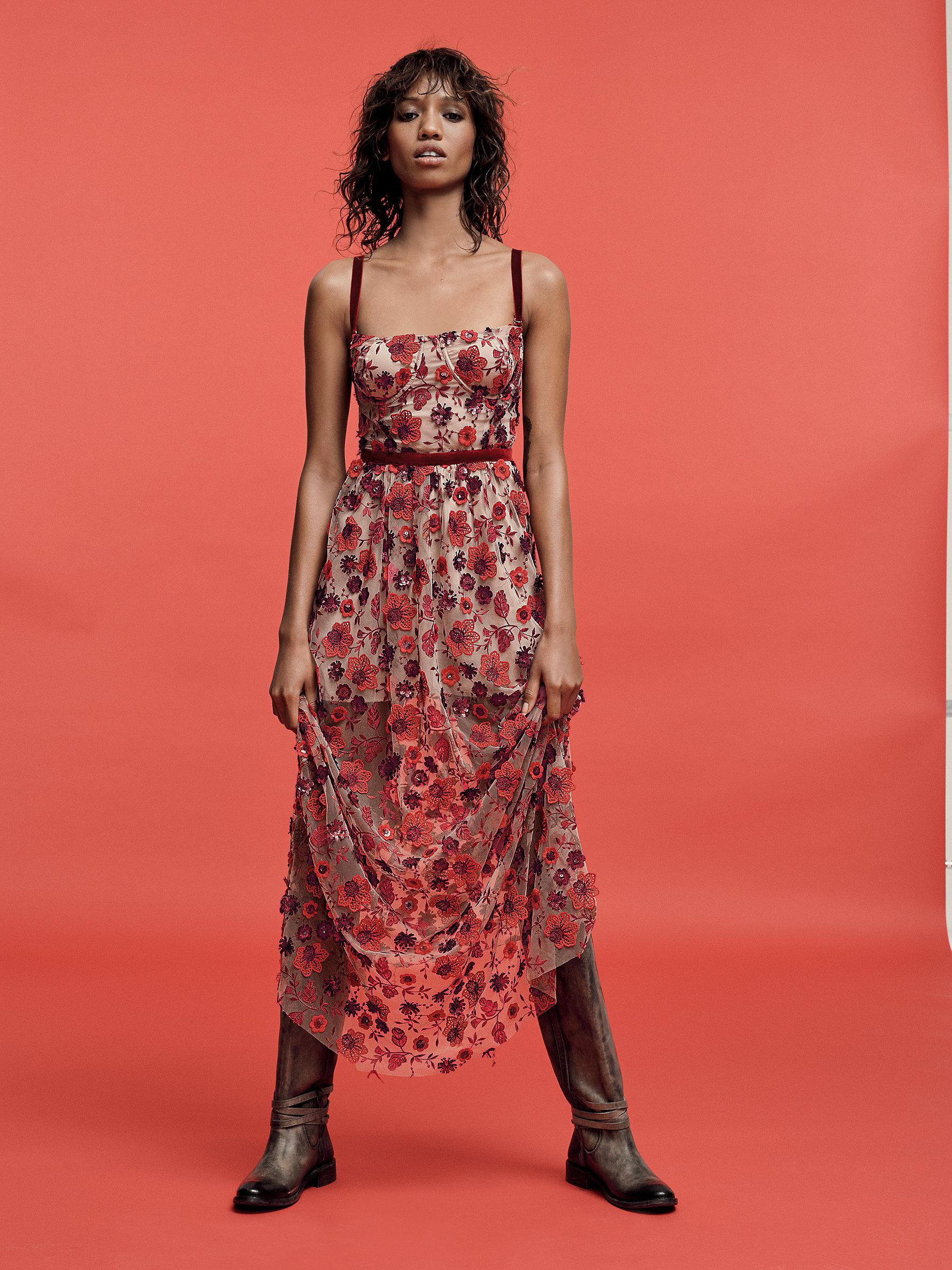 Tulle Beatrice Strappy Maxi Dress 