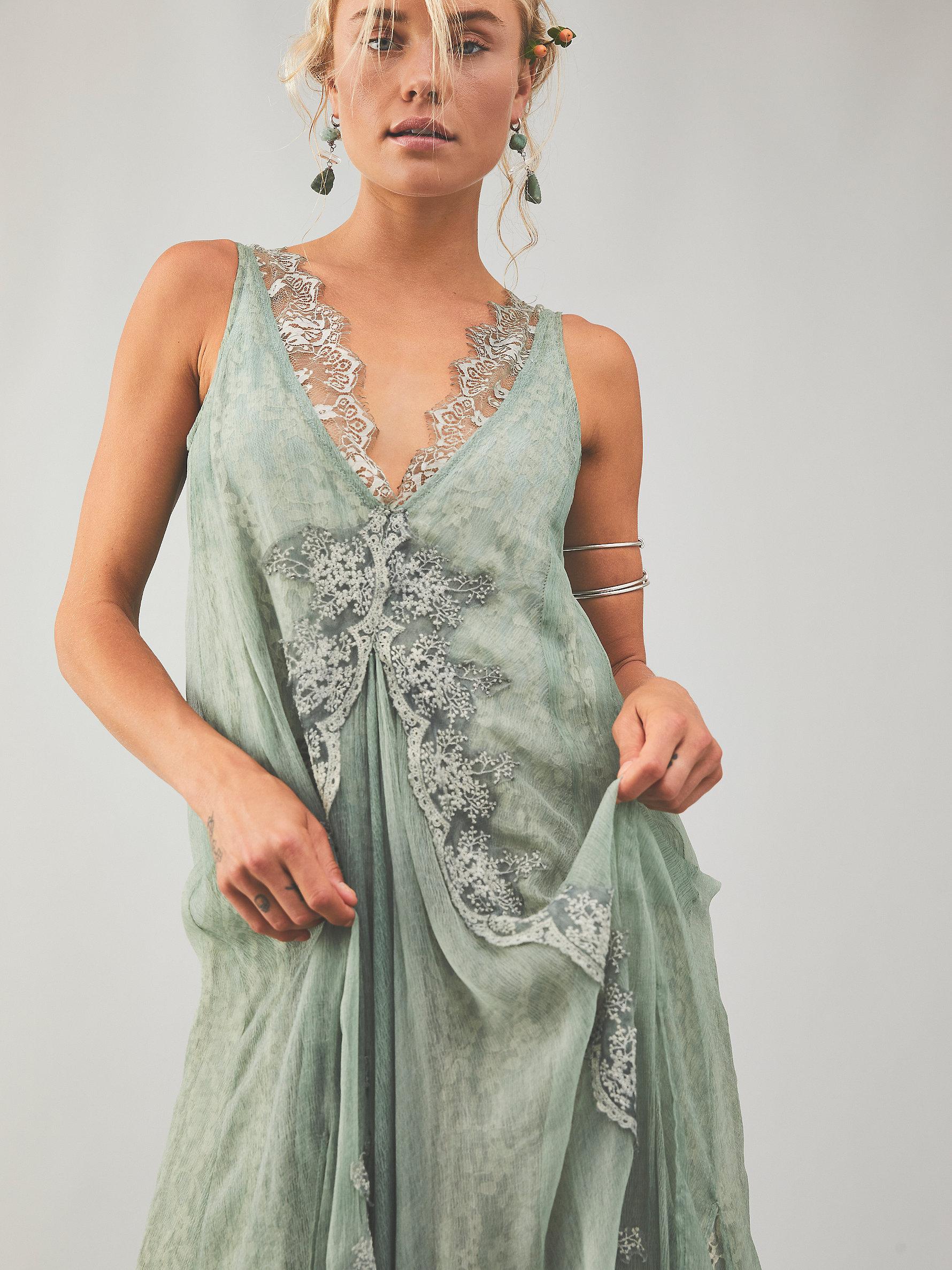 Free People Lace Robe De Thé Avec 