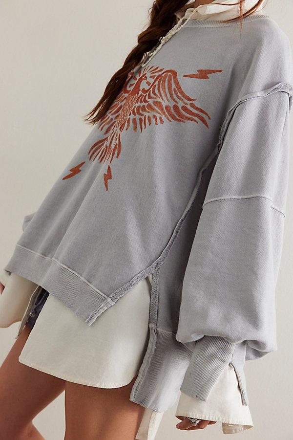 Top FREE PEOPLE Camden Dauphin - Taille XS, Couleur Gris/vert, 100% Coton, Neuf Avec étiquette - Style Bohème Chic