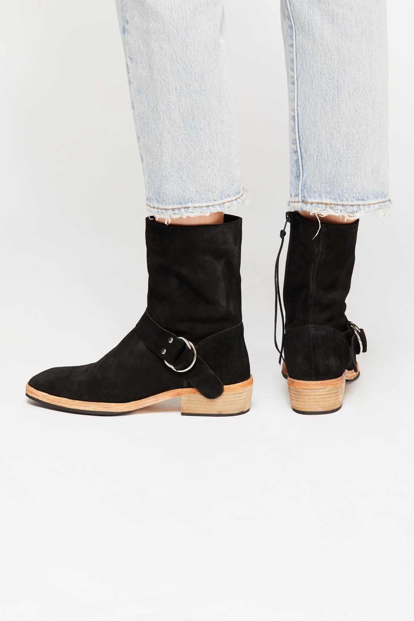 Free People Suede Vienna Ankle Boot in 