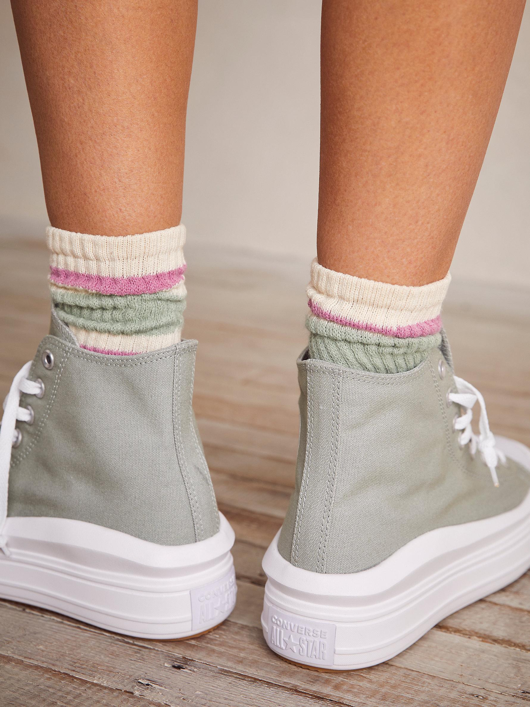 Free People Chuck Taylor All Star Move Platform Sneakers in Slate Sage /  White / White (White) | Lyst