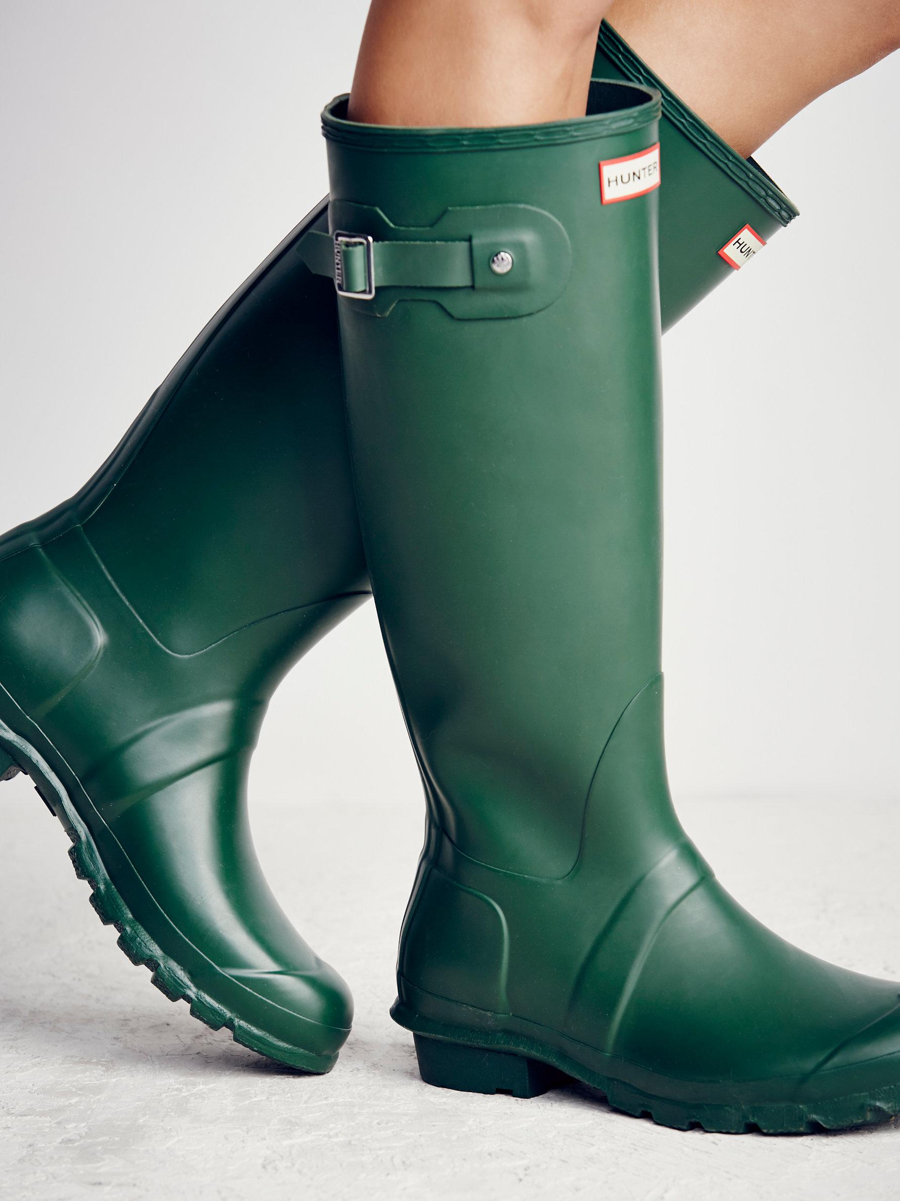 ladies green hunter wellies
