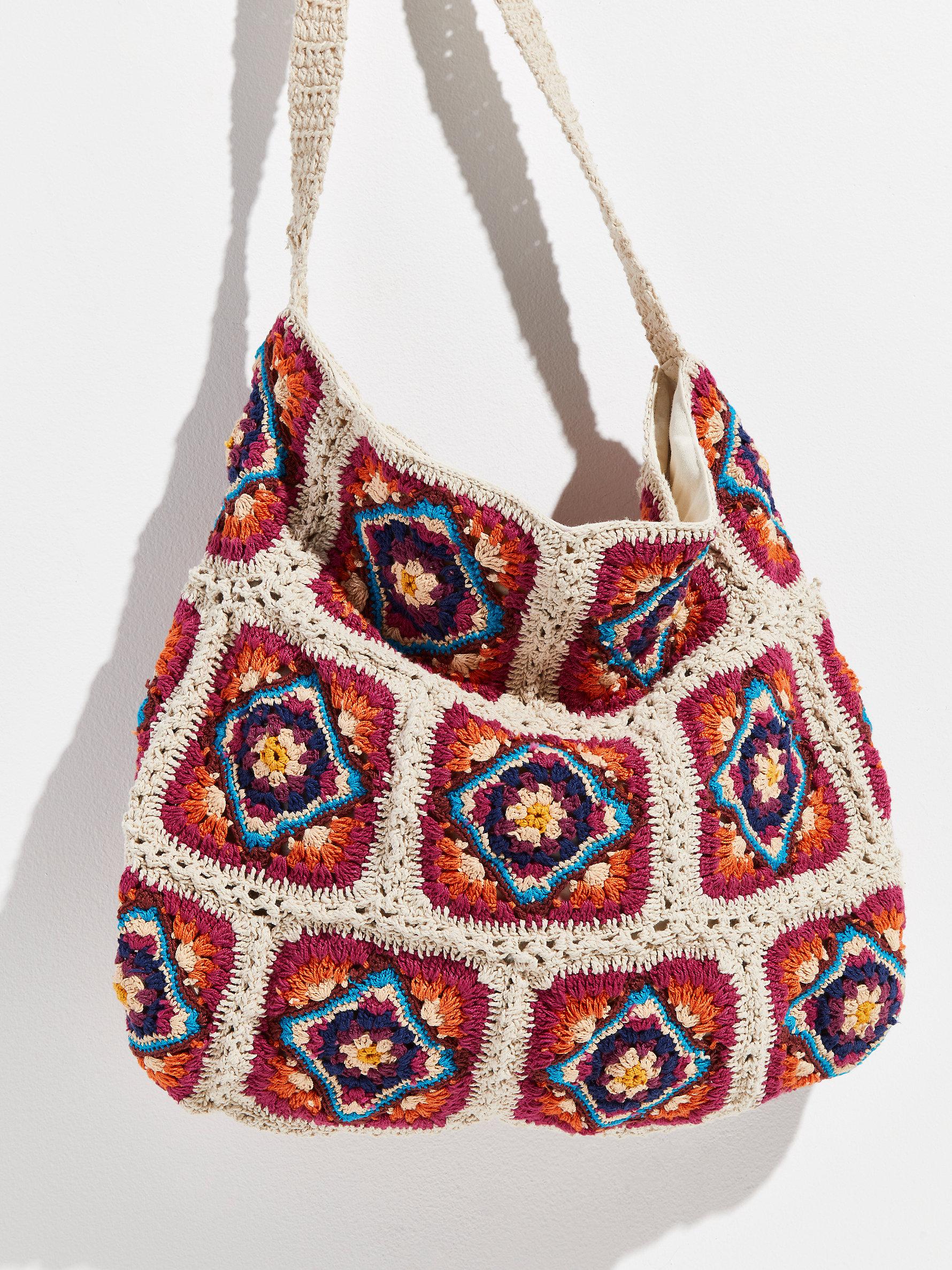 Free People Vintage Style Bamboo Handled Basket Woven Style Crochet Boho  Purse - Etsy