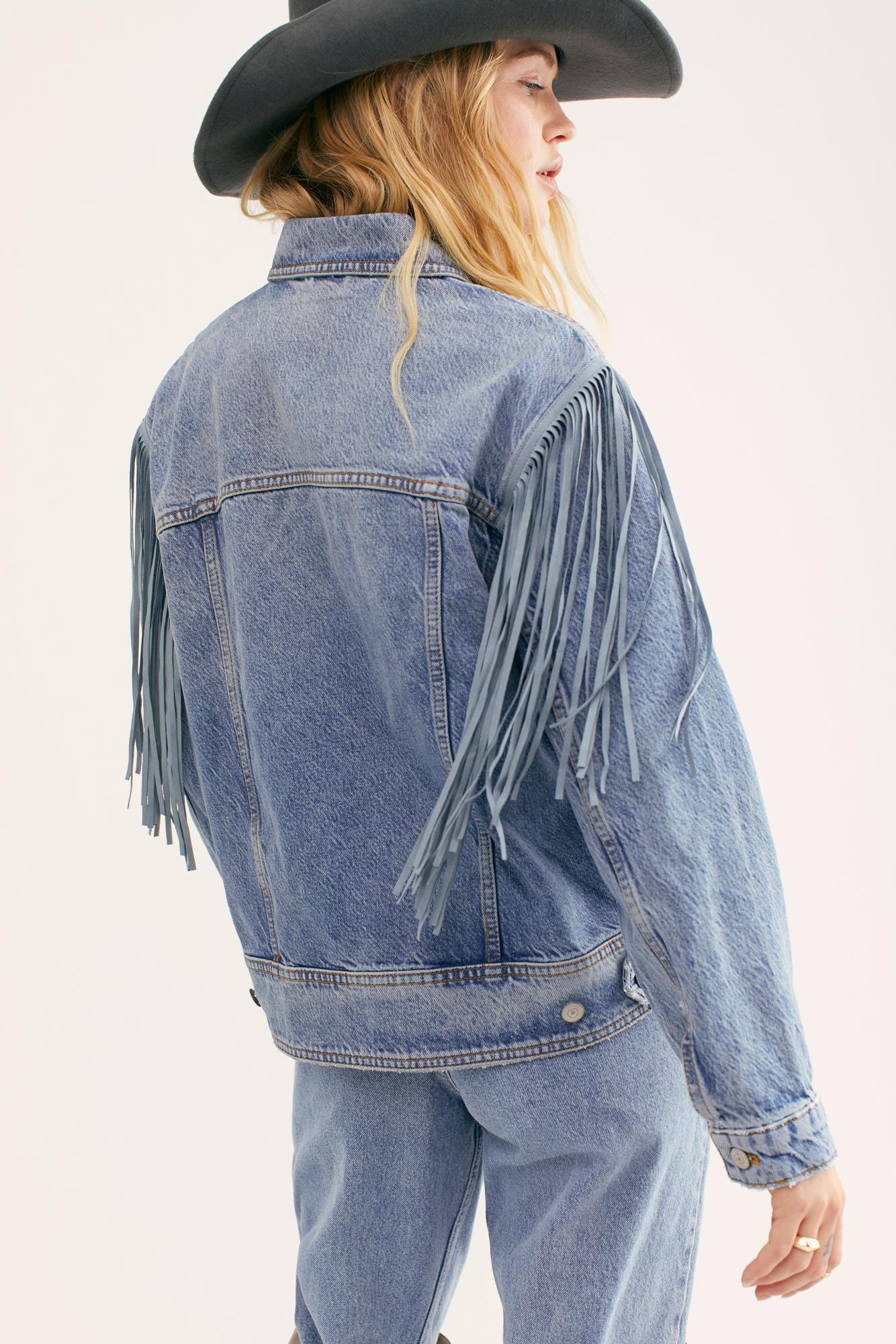 fringe denim jacket