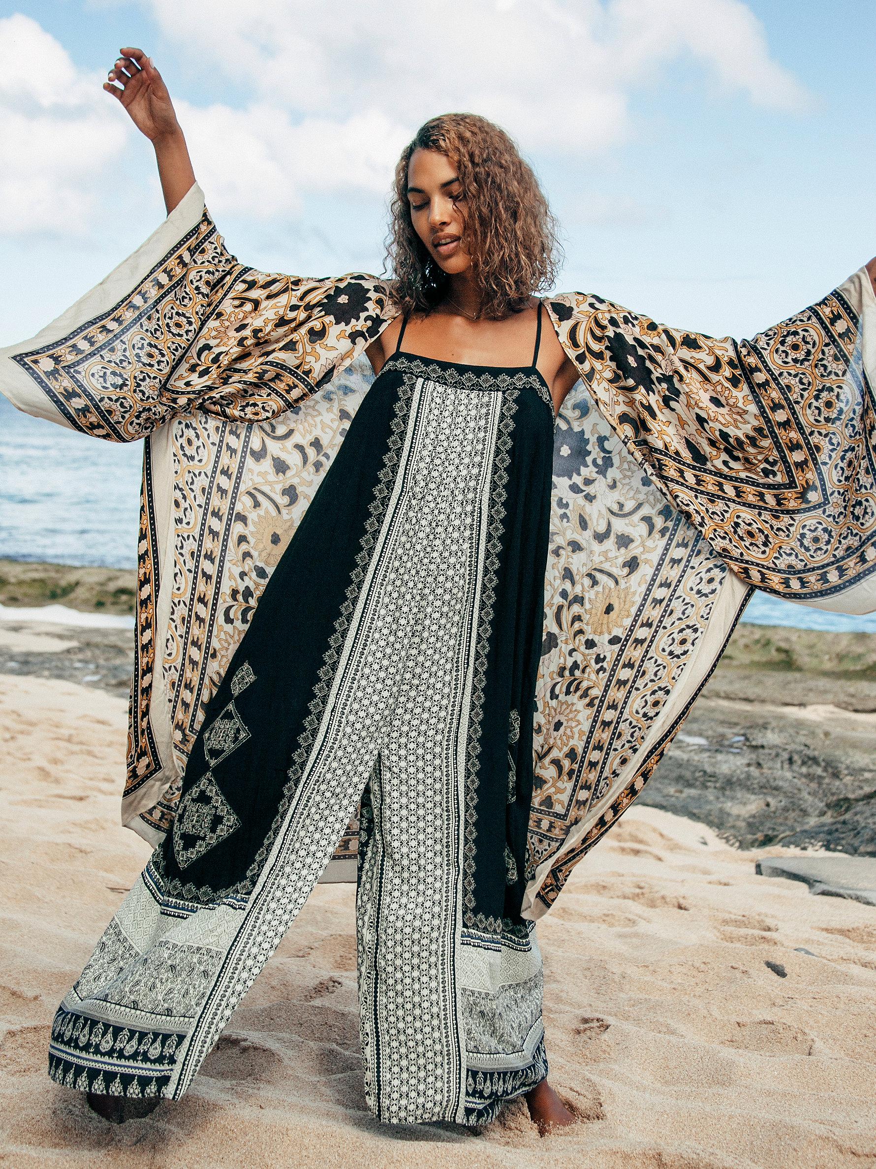 Synthetic Hazel Mixed Print Jumpsuit 