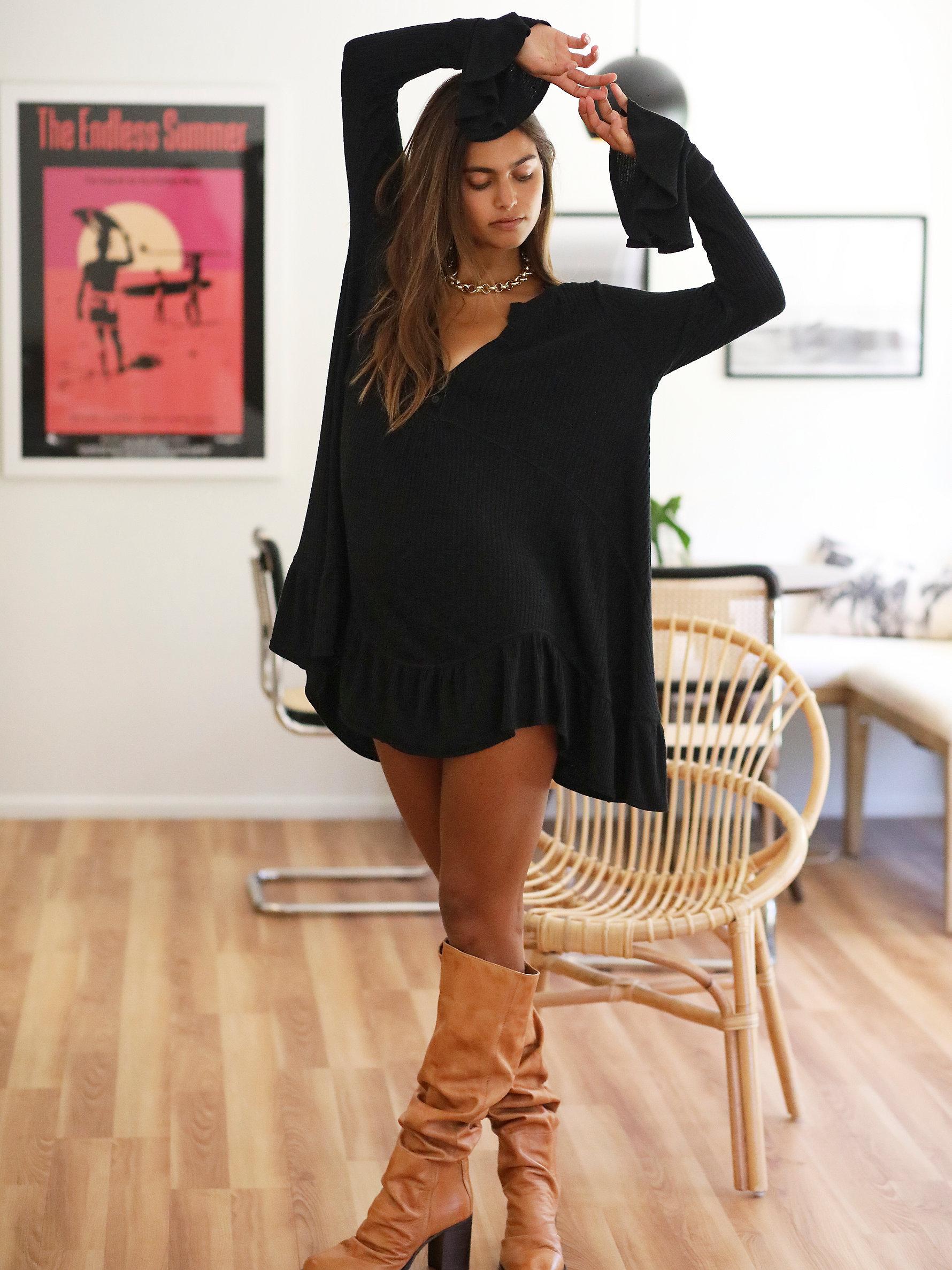 Free People Olivia Tunic in Black Lyst