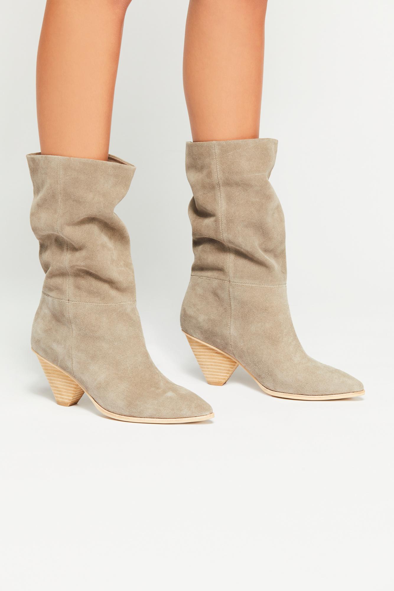 Free People Suede Stella Slouch Boot By Jeffrey Campbell in Grey (Gray) -  Lyst