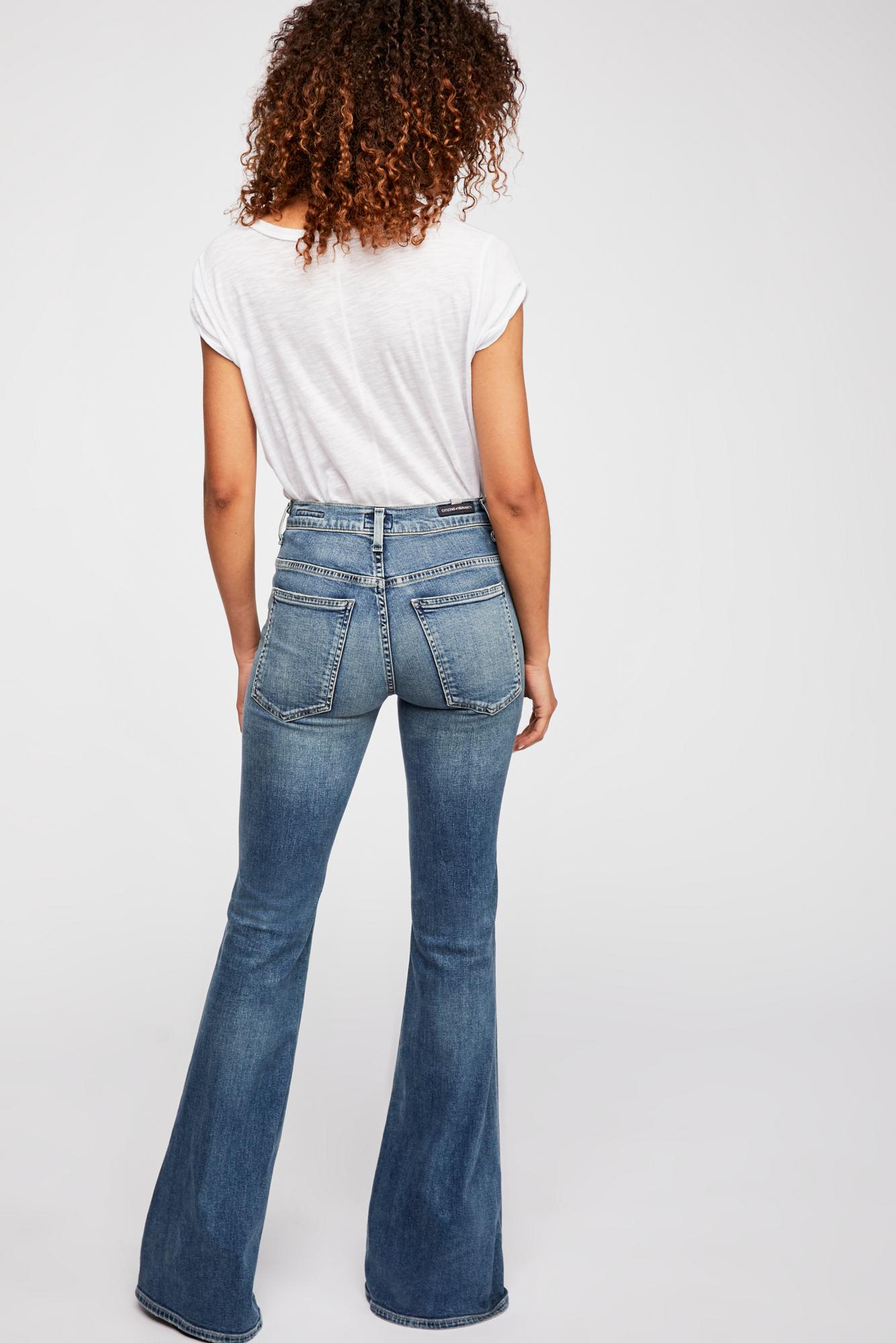 Free People Denim Citizens Of Humanity Chloe Flare Jeans in Blue - Lyst