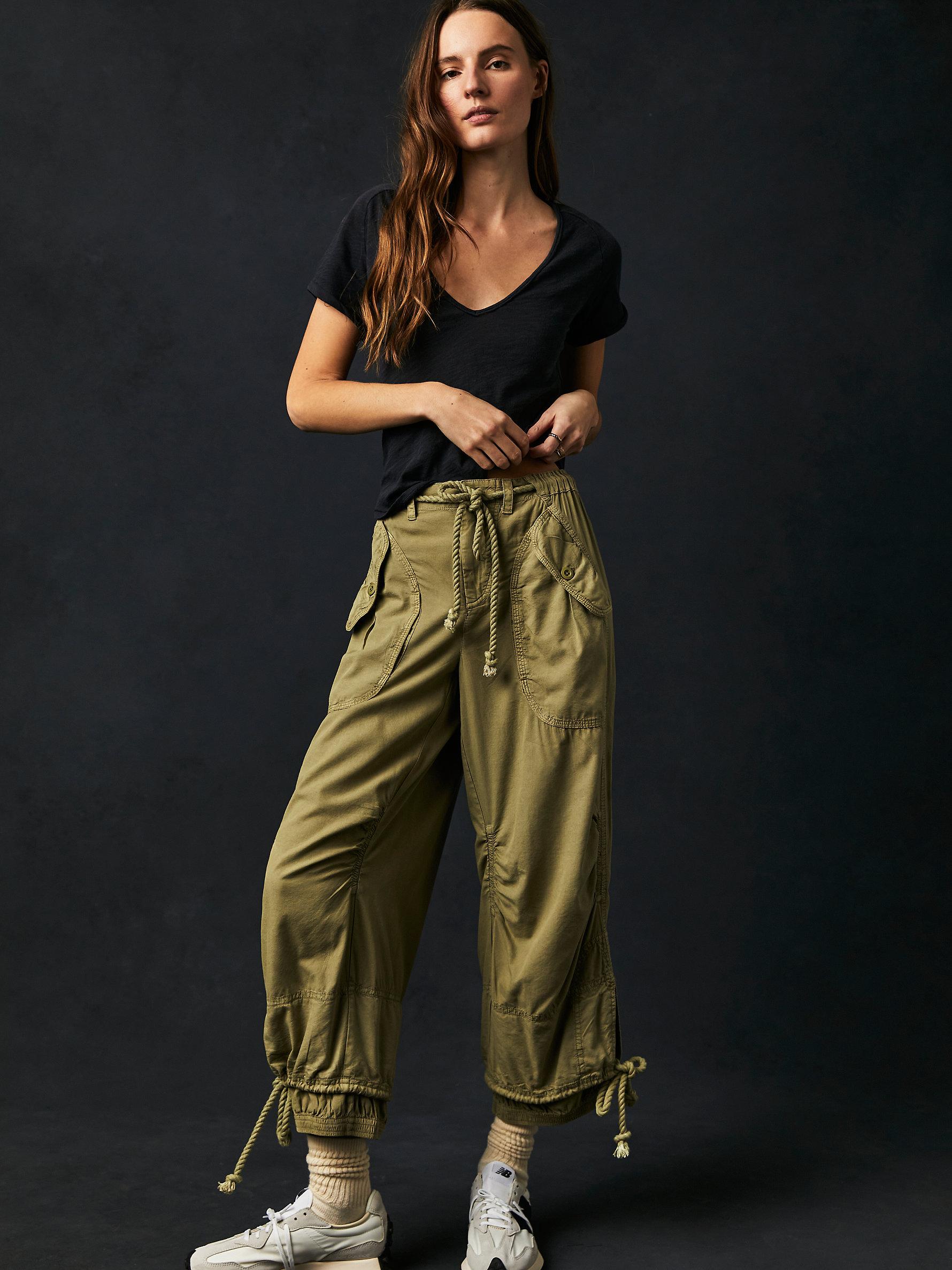 Free People Big Blooms Parachute Pants in Blue Lyst
