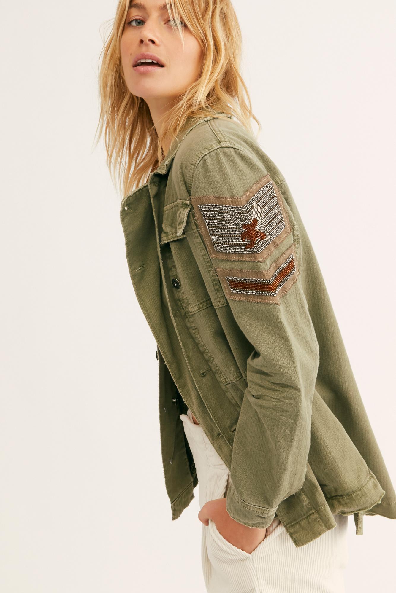 embellished army jacket