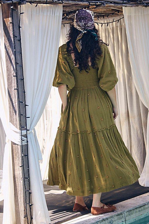 Free People Dahlia Embroidered Maxi Dress | Lyst UK
