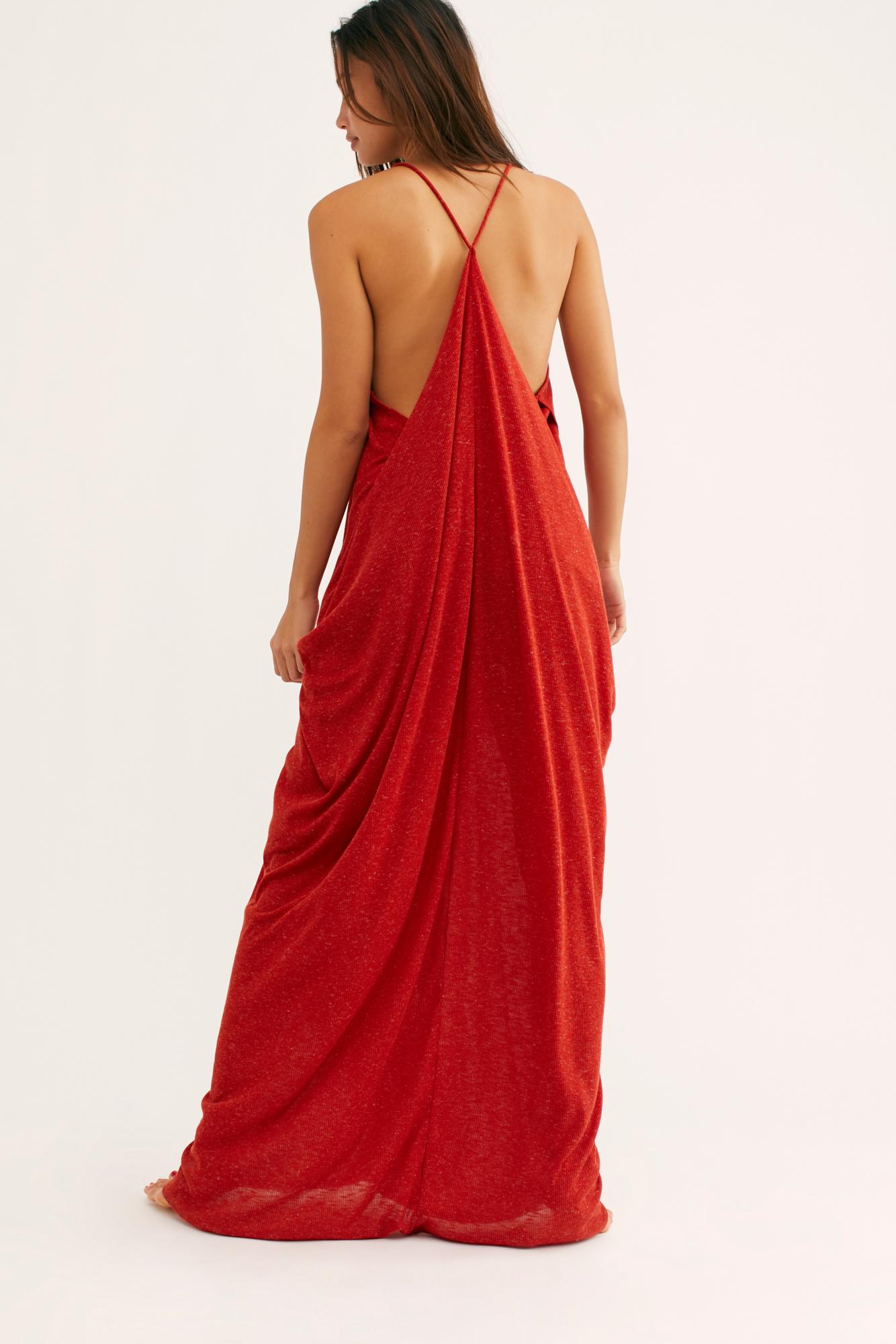 Free People Positano Maxi Dress By Fp Beach in Red | Lyst