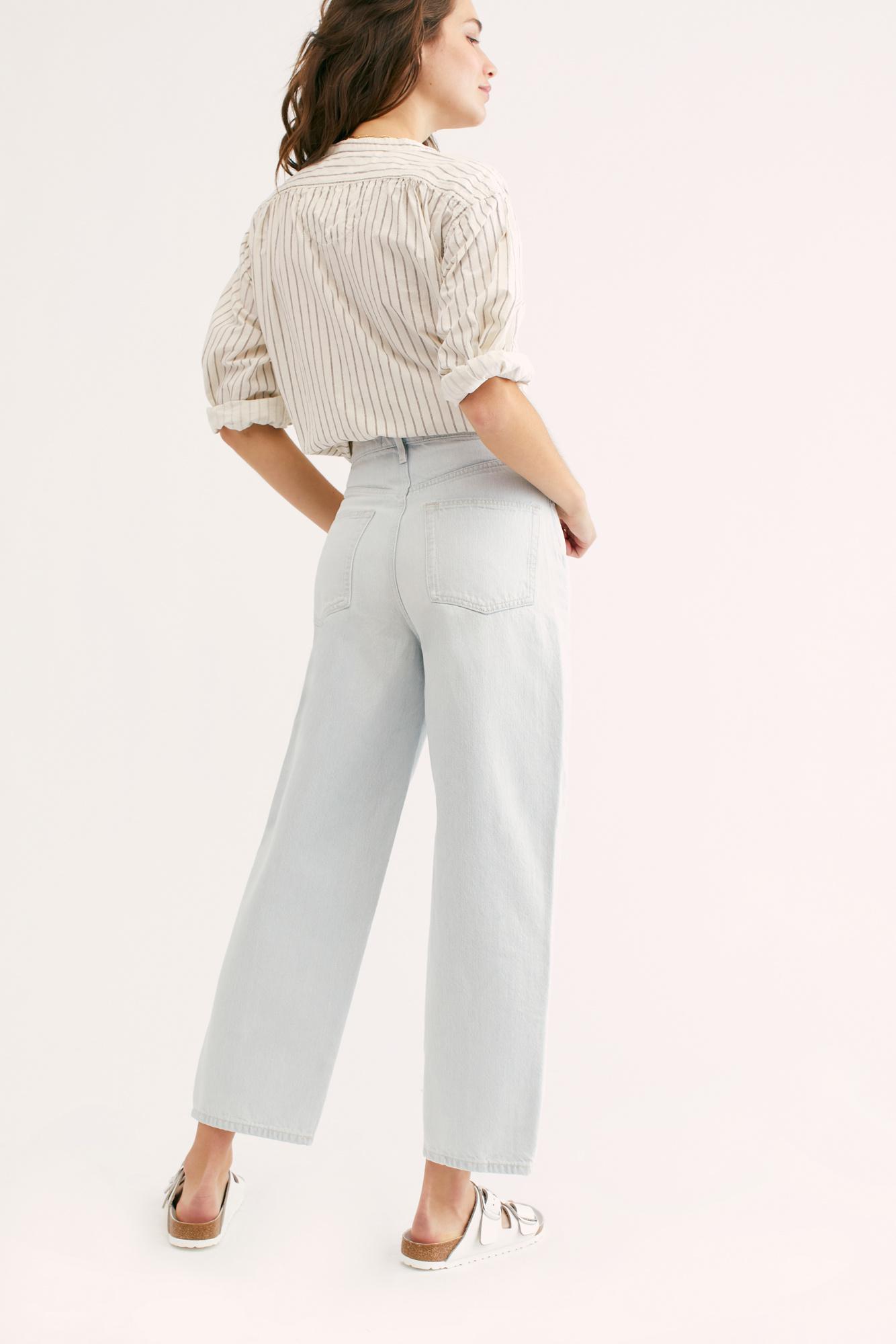 Frank Dad Jeans in Blue 