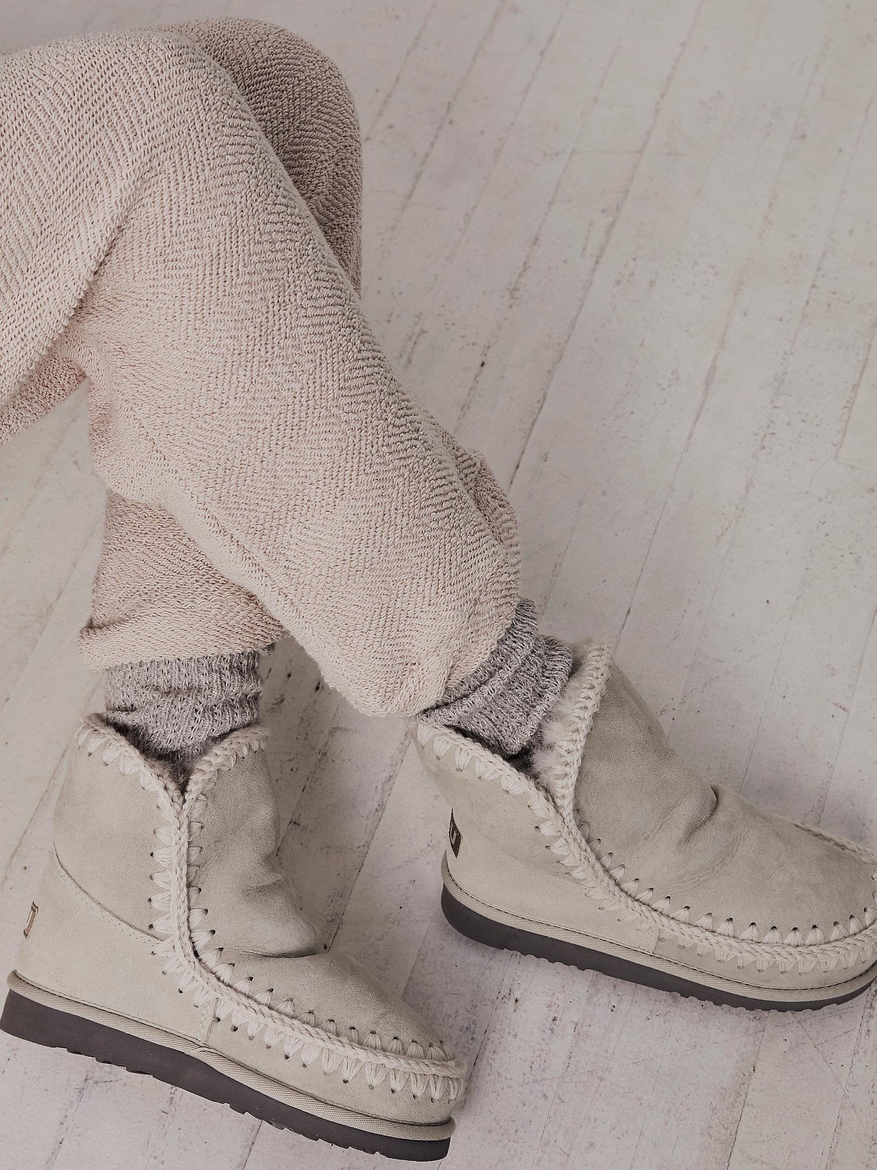 Free People Mou Glacier Boots in Gray | Lyst