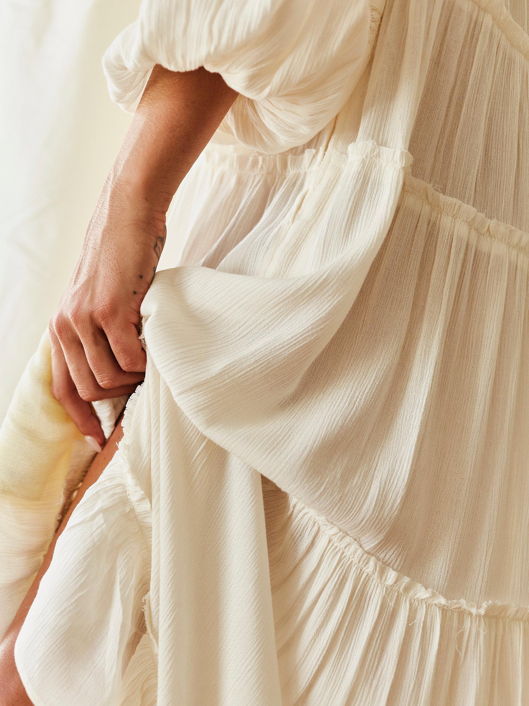 Free People Cassis Midi Dress in White | Lyst