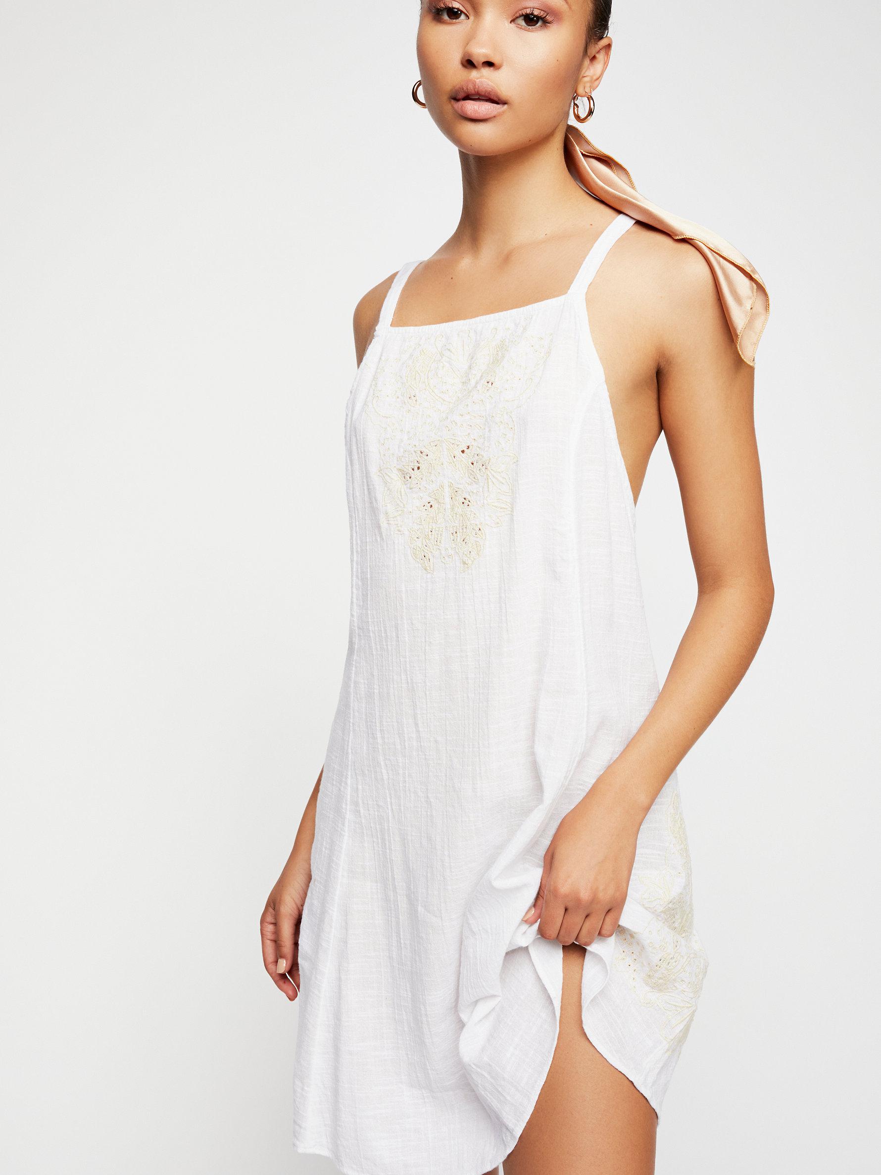 free people white slip
