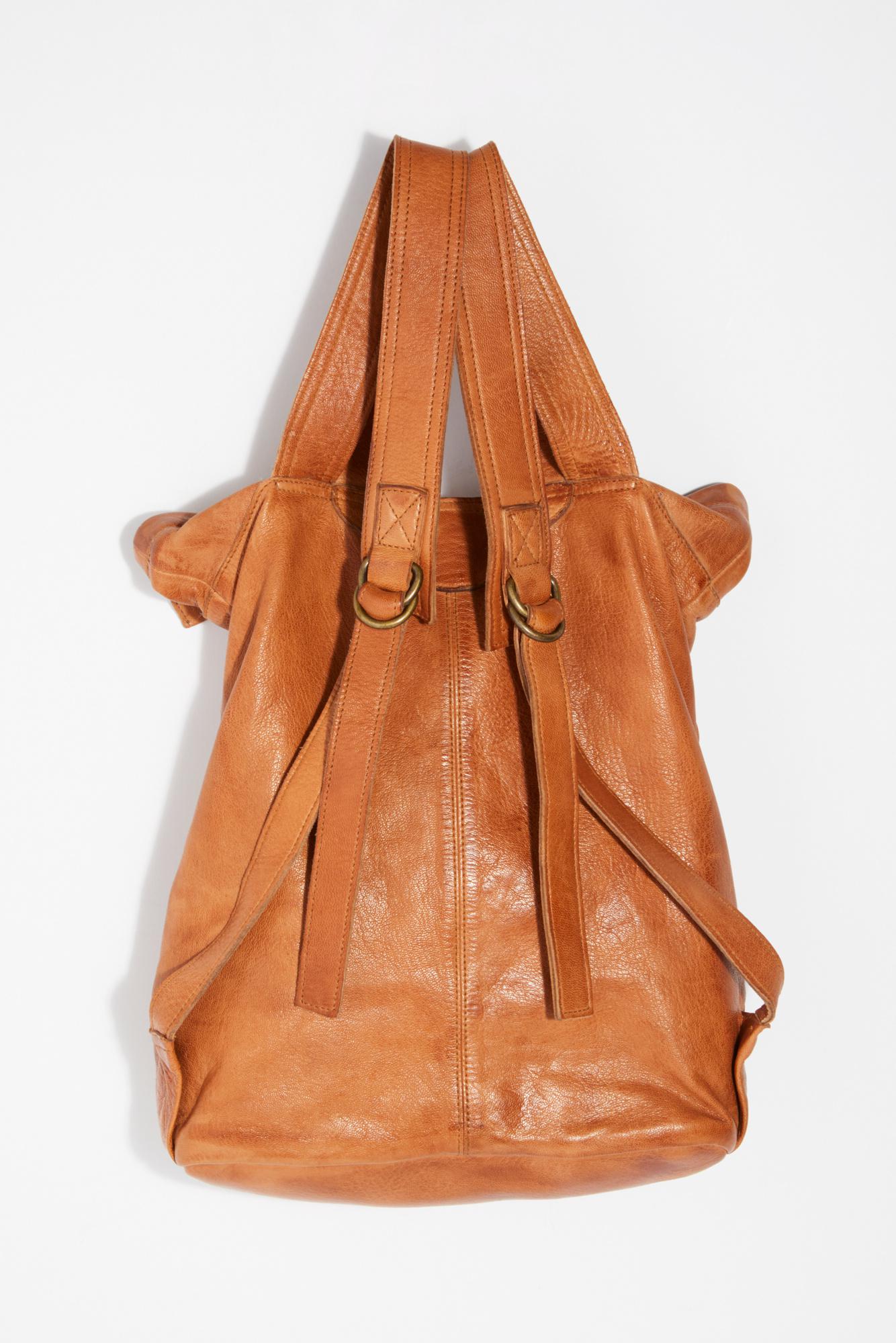 Free People Arlow Leather Backpack By Tano in Brown | Lyst