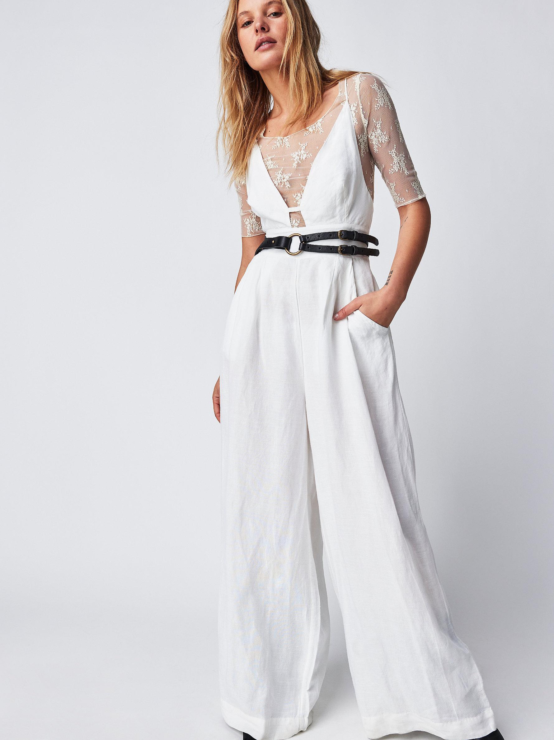Free People Emma One Piece in White Lyst