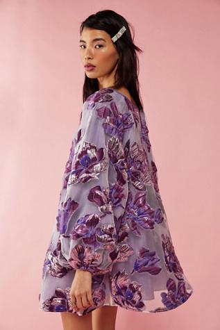 Free People Magnolia Floral Good Luck Dress in Purple | Lyst