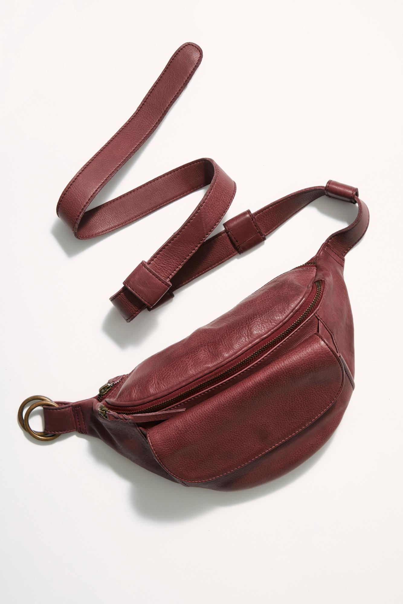 free people leather fanny pack