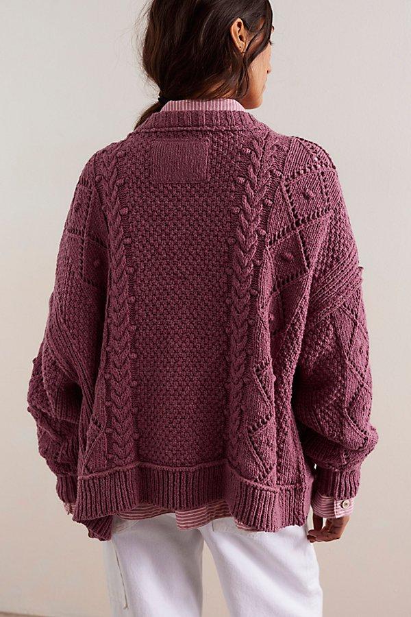 Free People We The Free Autumn Cardi in Purple | Lyst