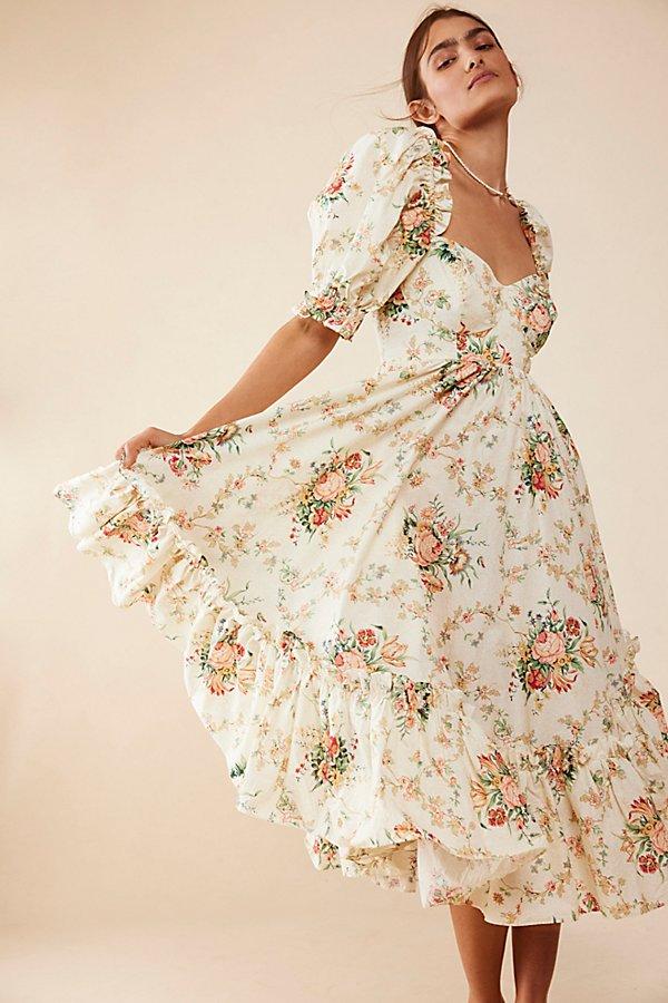 Free People Selkie French Ritz Dress in Natural Lyst