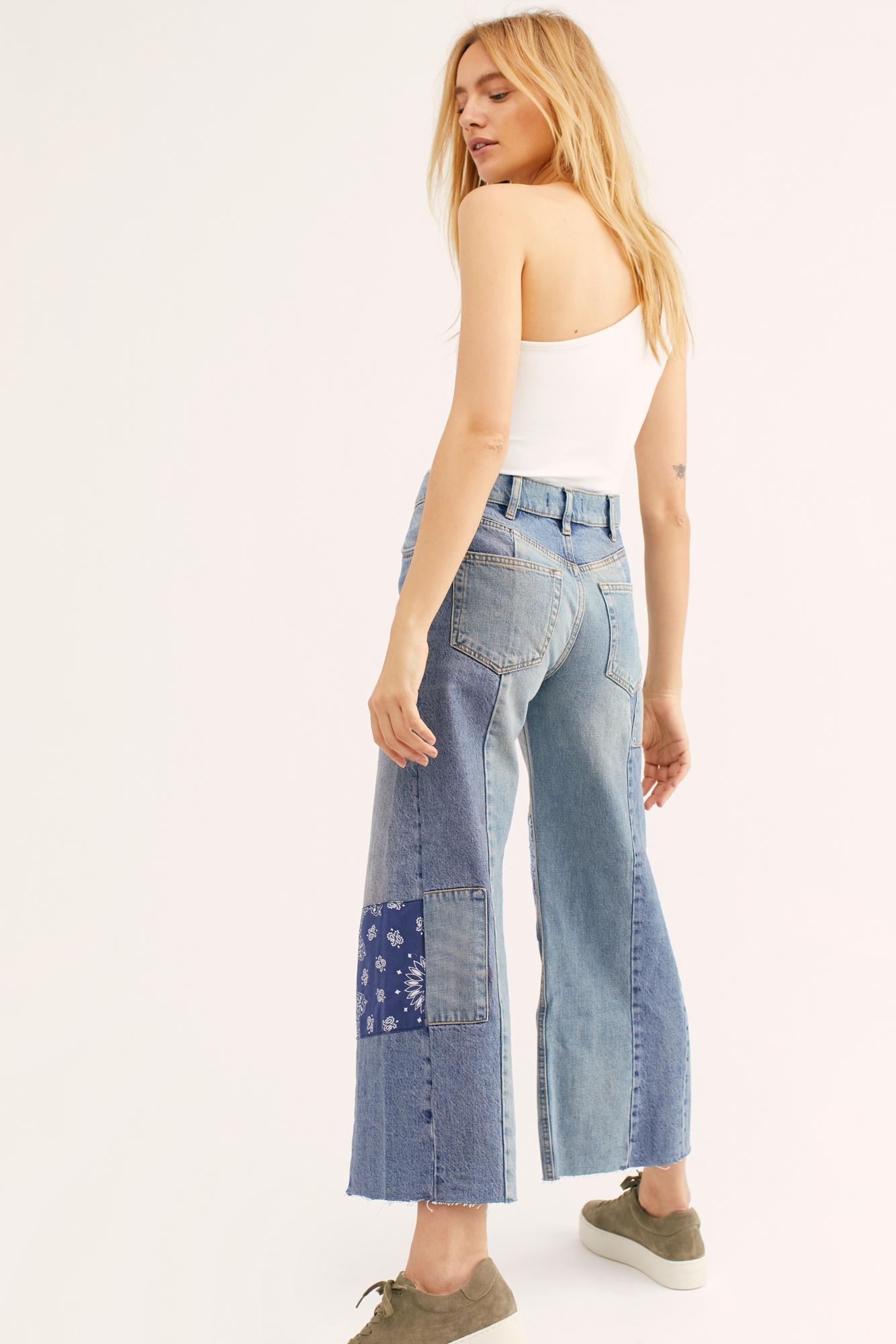 Free People Denim Heart Of Gold Jeans By We The Free in Blue - Lyst