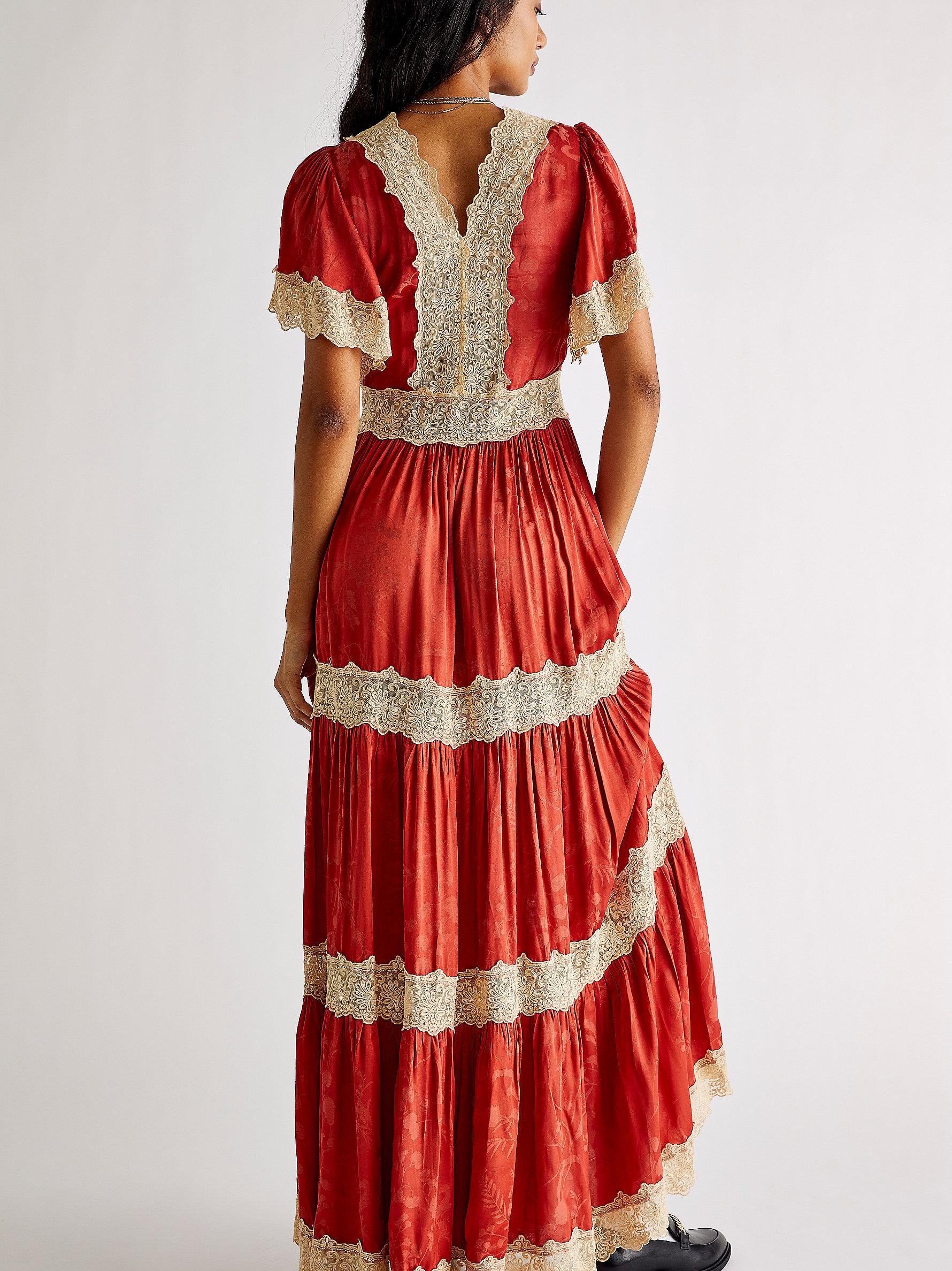 Free People Spell & The Gypsy Ocean Gown in Red | Lyst