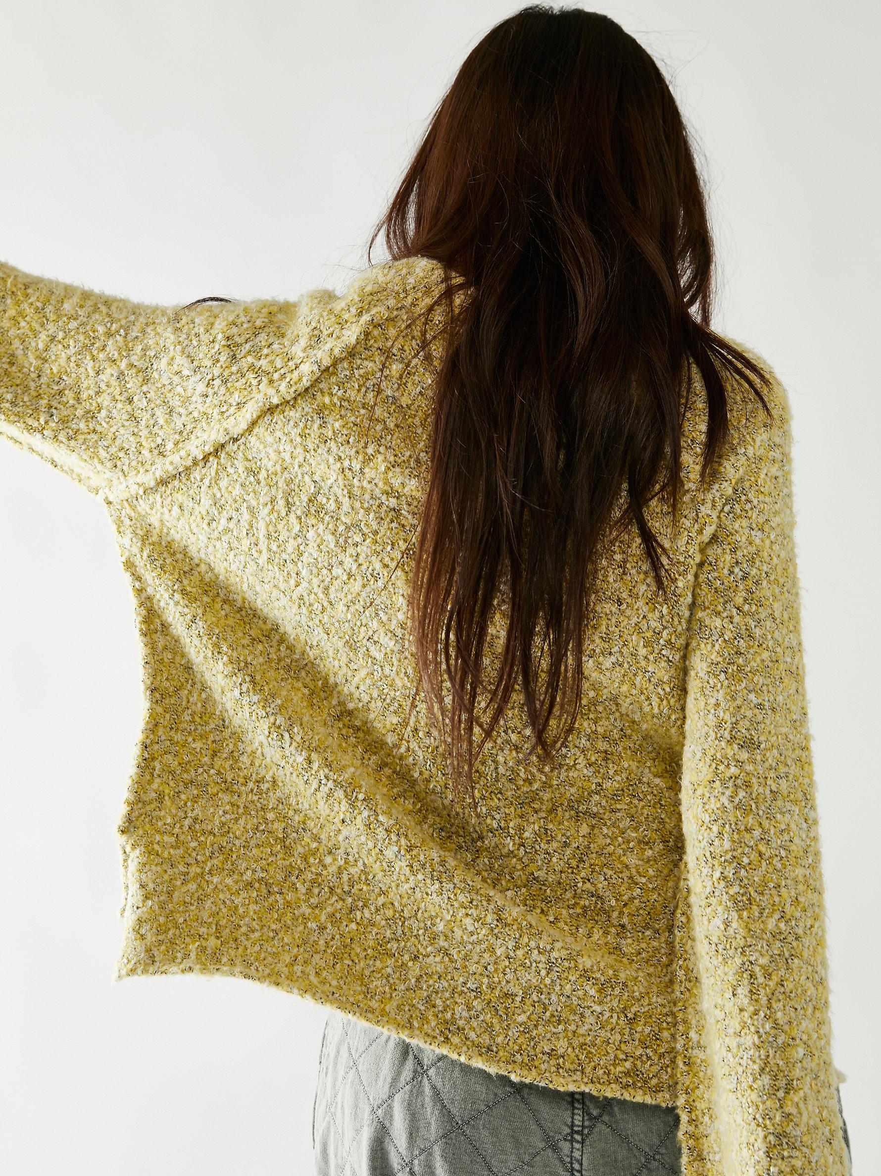 Free People Bff Cocoon Solid Crew in Yellow | Lyst