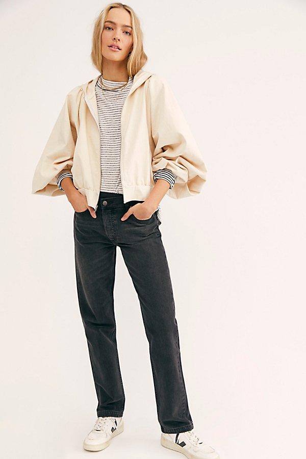 Free People Cotton On My Way Hoodie in Natural - Lyst