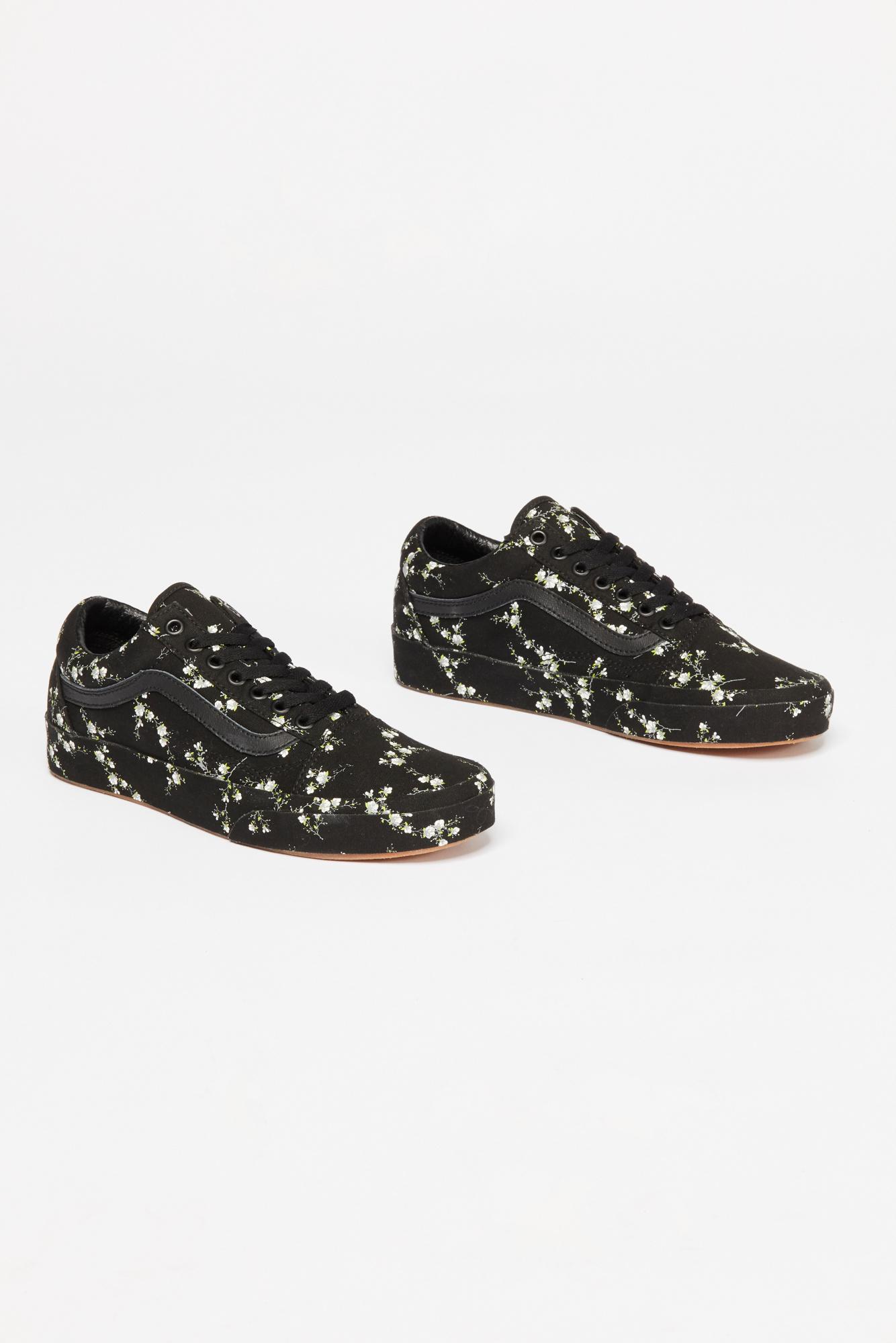 vans old skool midnight floral