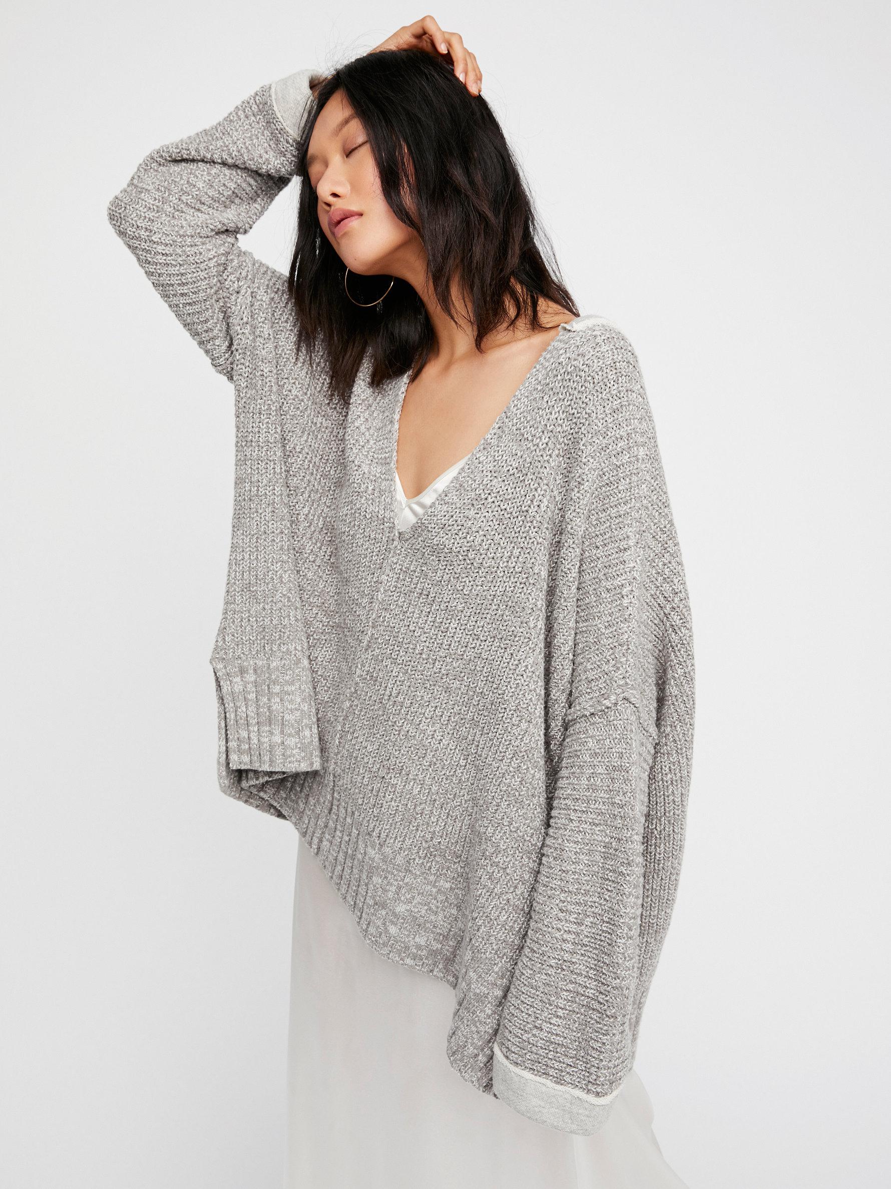 Free people gray clearance sweater