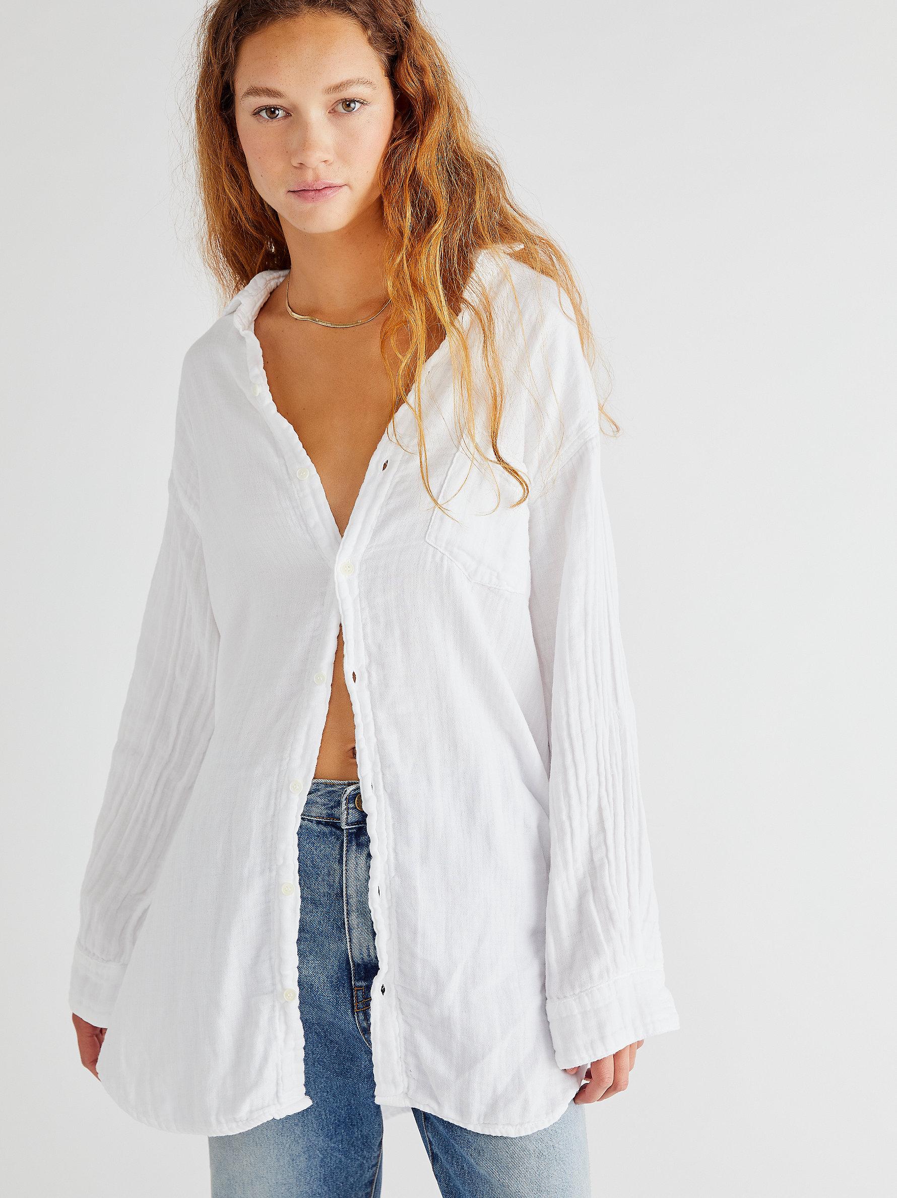 Double cloth button down shirt Clearance