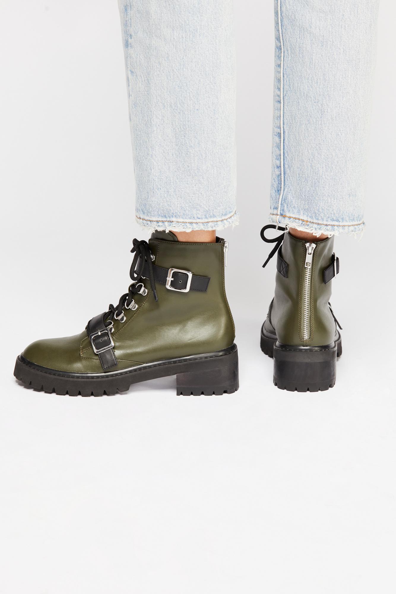 vegan slate lace up boot