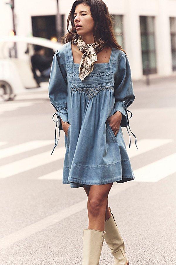 white christmas dresses Free People Atlas Denim Dress (Blue Fade) main image 1