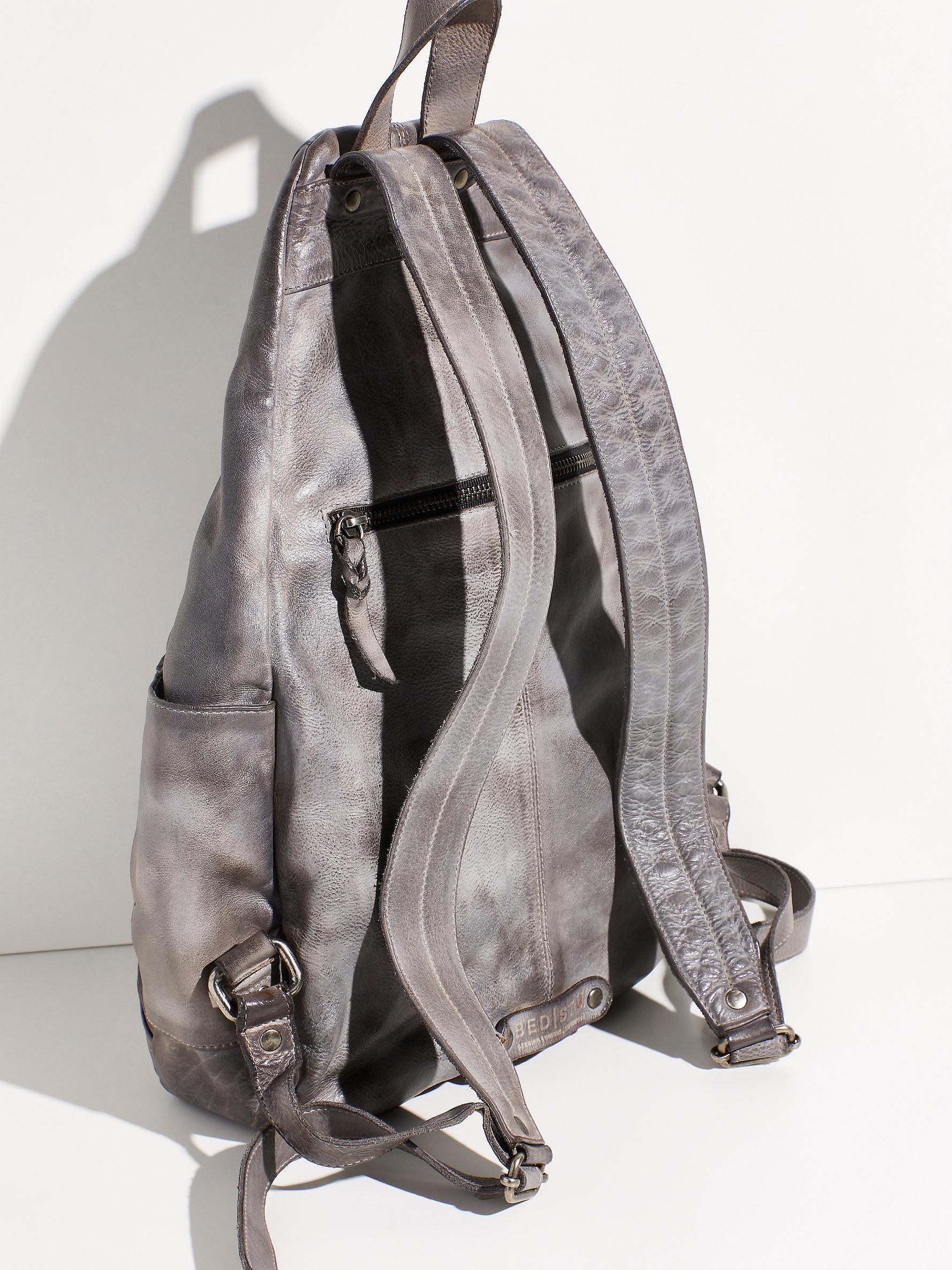 Free People Leather Bed Stu Tommie Backpack in Gray Lyst