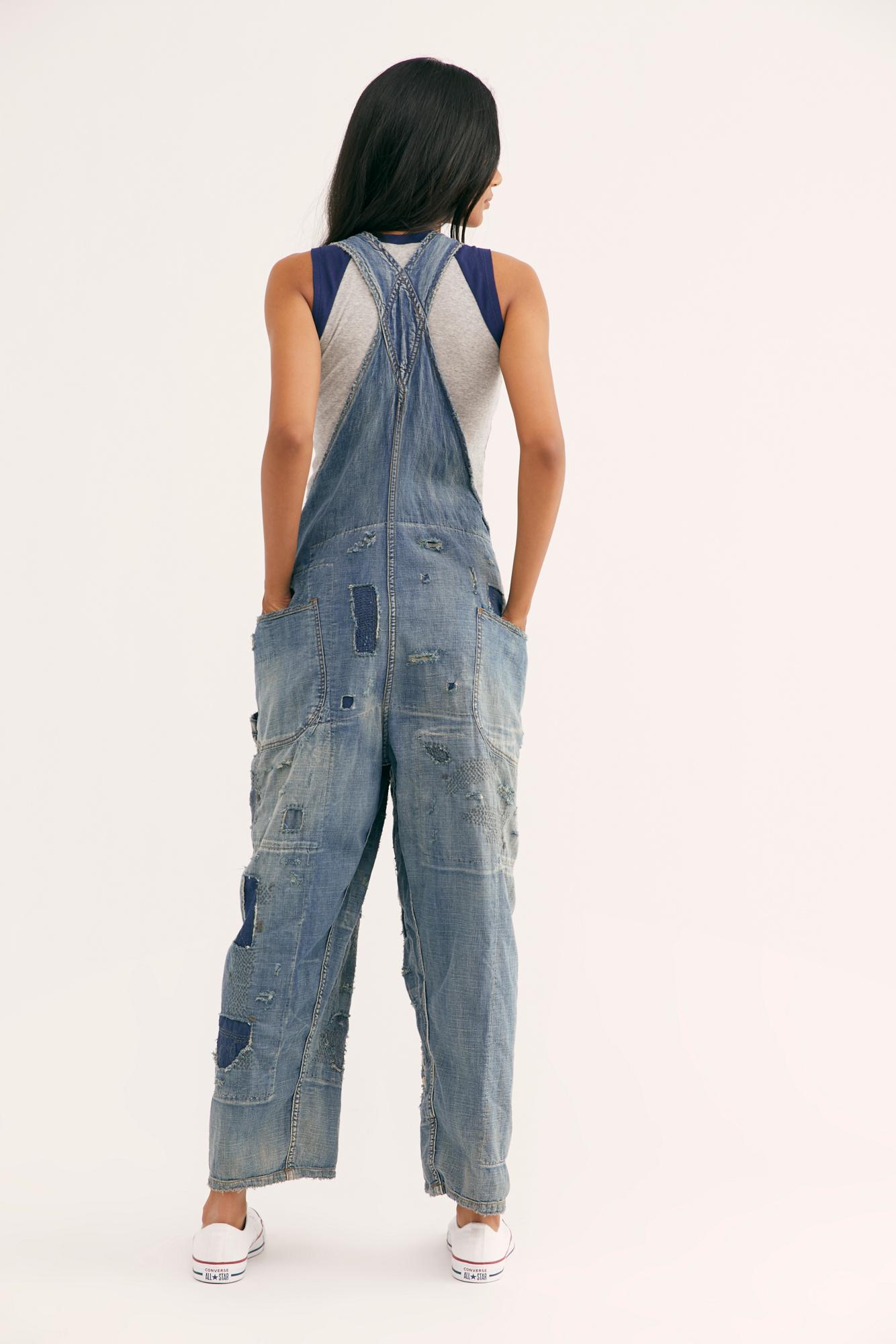 Free People Magnolia Pearl Henry's Overall in Blue | Lyst