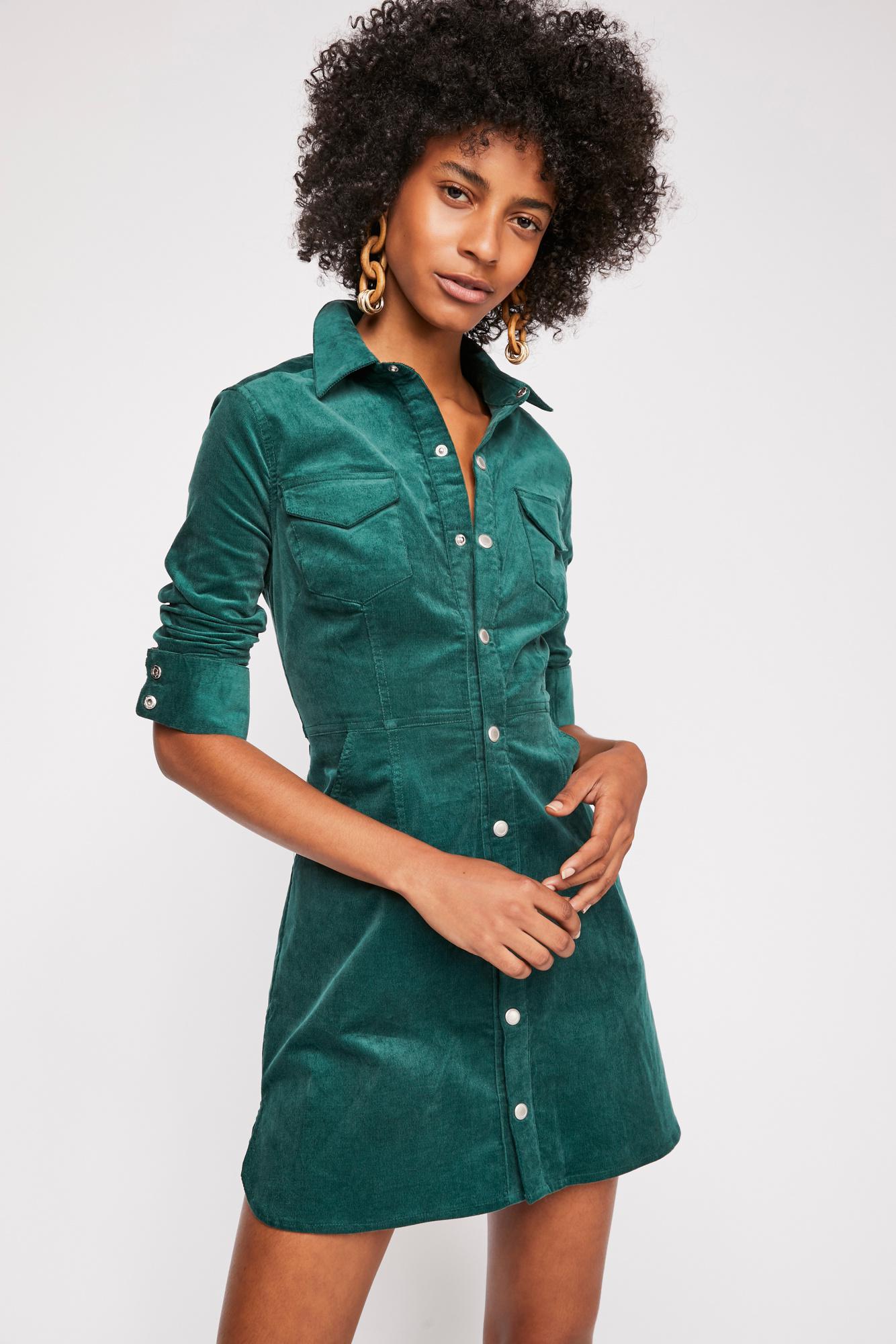 cord mini dress