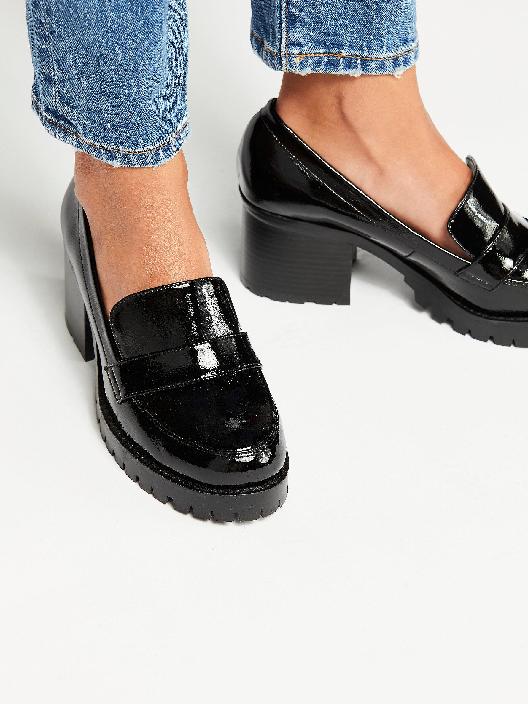 Leather Lexden Block Heel Loafer 