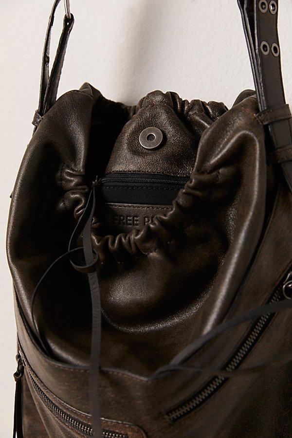 Free People Tyra Leather Bucket Bag free-people-Black-Tyra-Bucket-  main image 3