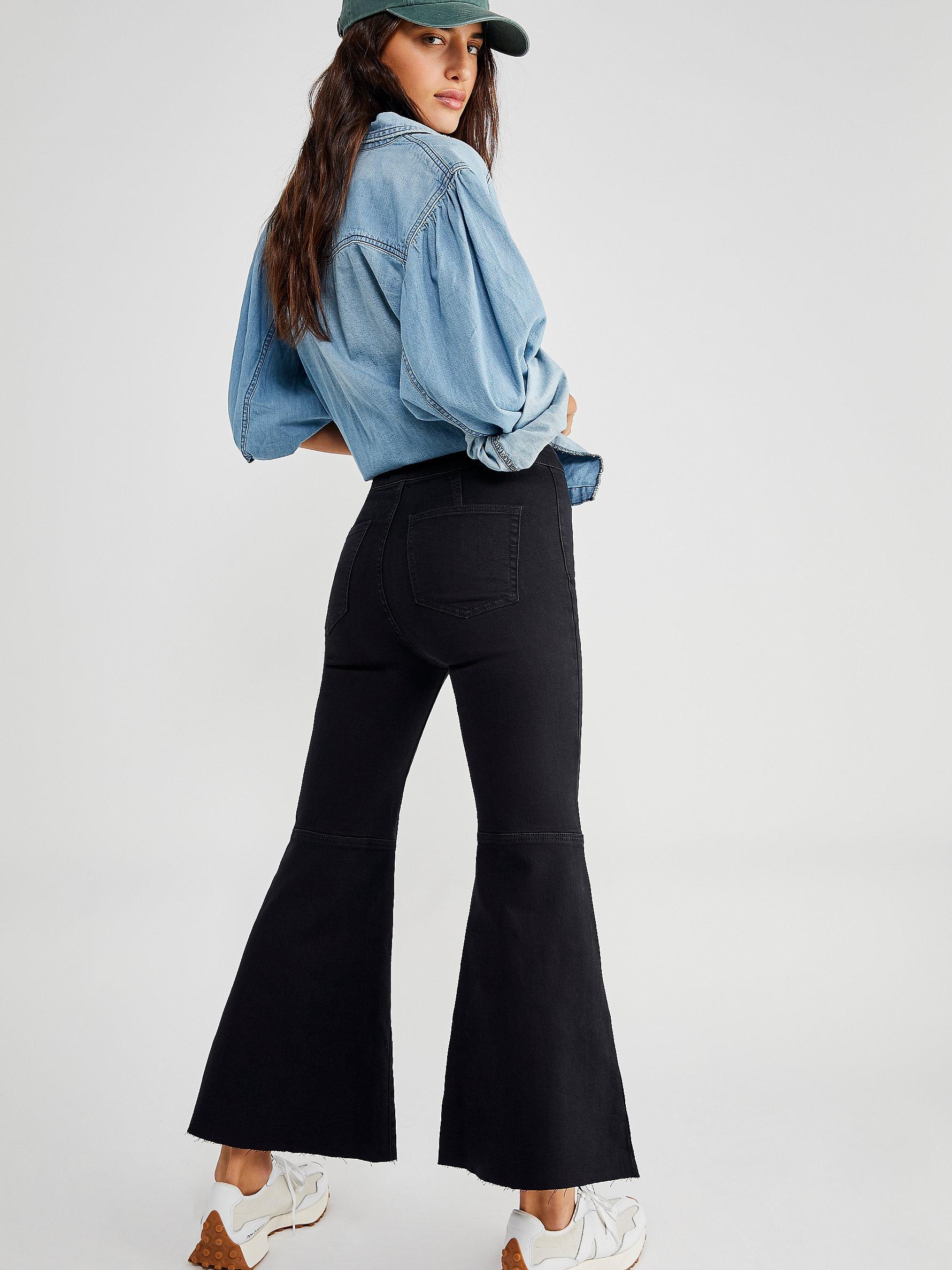 Denim Youthquake Crop Flare Jeans 