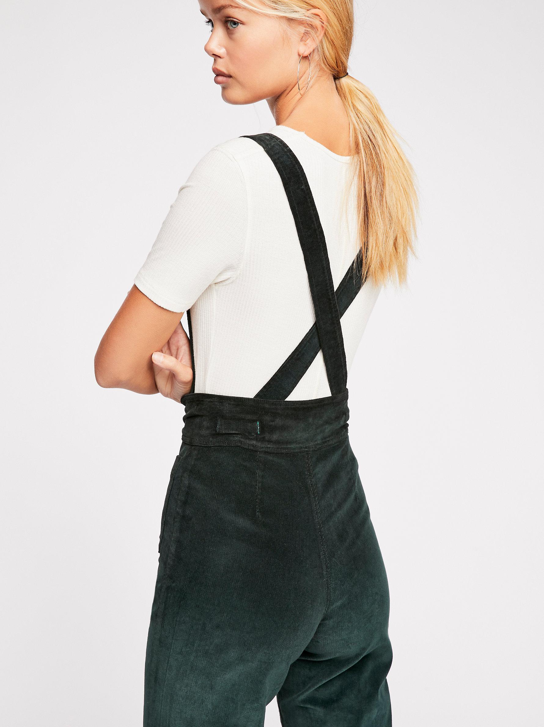 Corduroy Woody Suspender Pants 