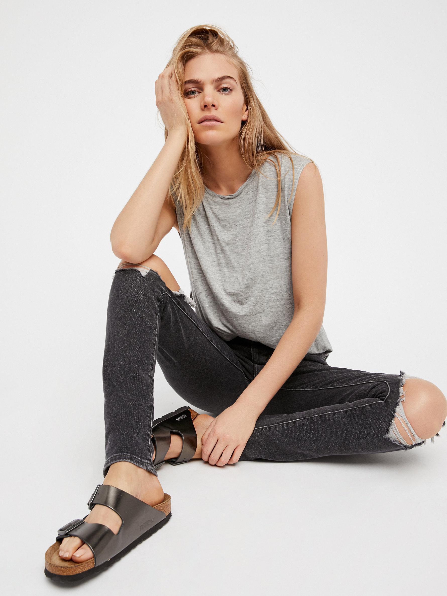 levi's 721 high rise skinny washed black